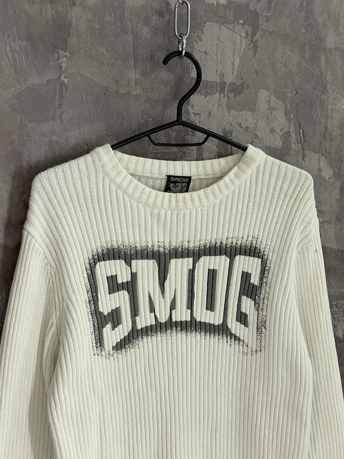 14th Addiction Y2K Glamour Diesel Style 3D Ribbed Knit Sweater Size US M / EU 48-50 / 2 - 7 Thumbnail