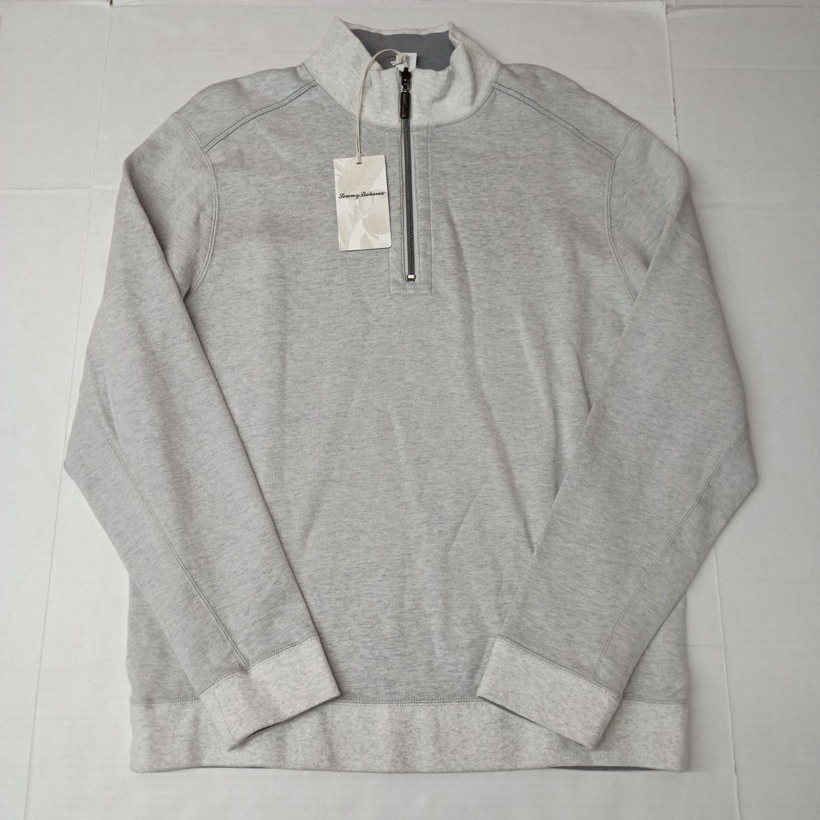 Tommy Bahama Tommy Bahama Reversible Gray Pullover 1/4 Zip Men's Size M Size US M / EU 48-50 / 2 - 1 Thumbnail