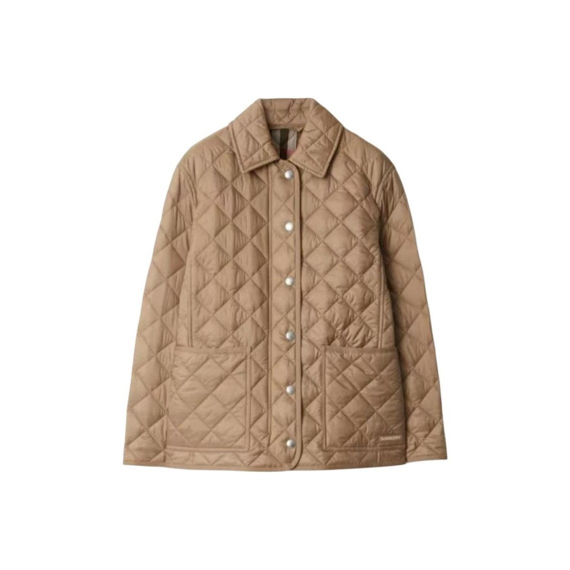 Burberry Burberry Quilted Jacket Beige Size L Size L / US 10 / IT 46 - 1 Thumbnail