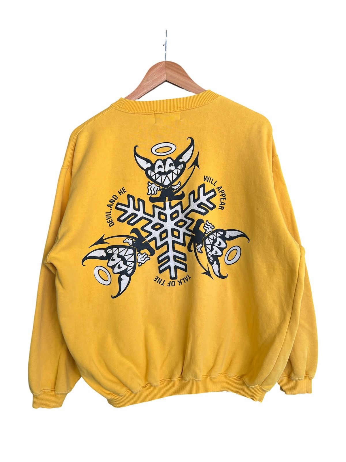 Japanese Brand vintage 90's angle devil Y2K design sweatshirt crewneck Size US L / EU 52-54 / 3 - 2 Thumbnail