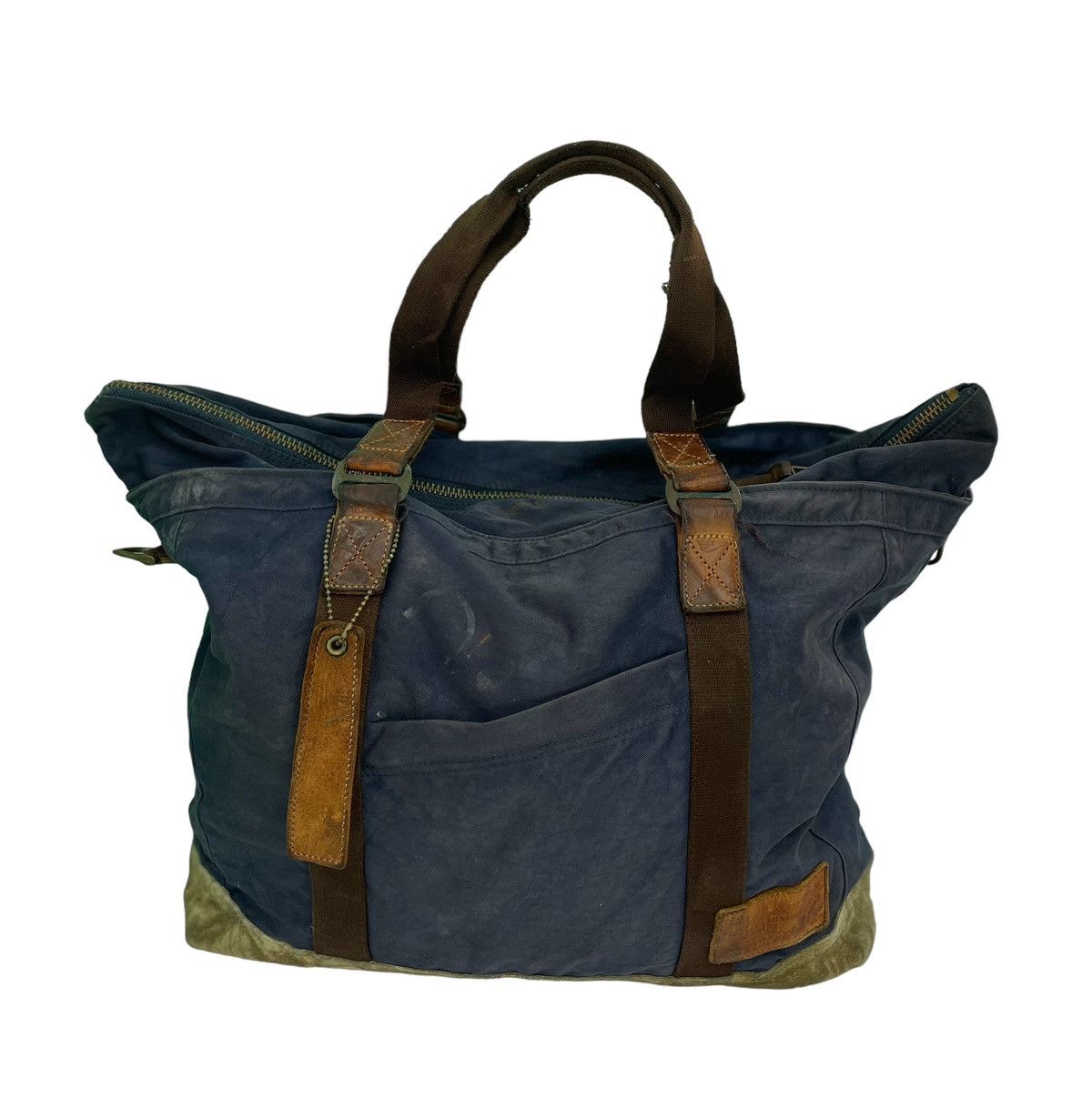 MasterPiece MASTERPIECE japan cotton canvas trim with leather cloth bag Size ONE SIZE - 1 Thumbnail