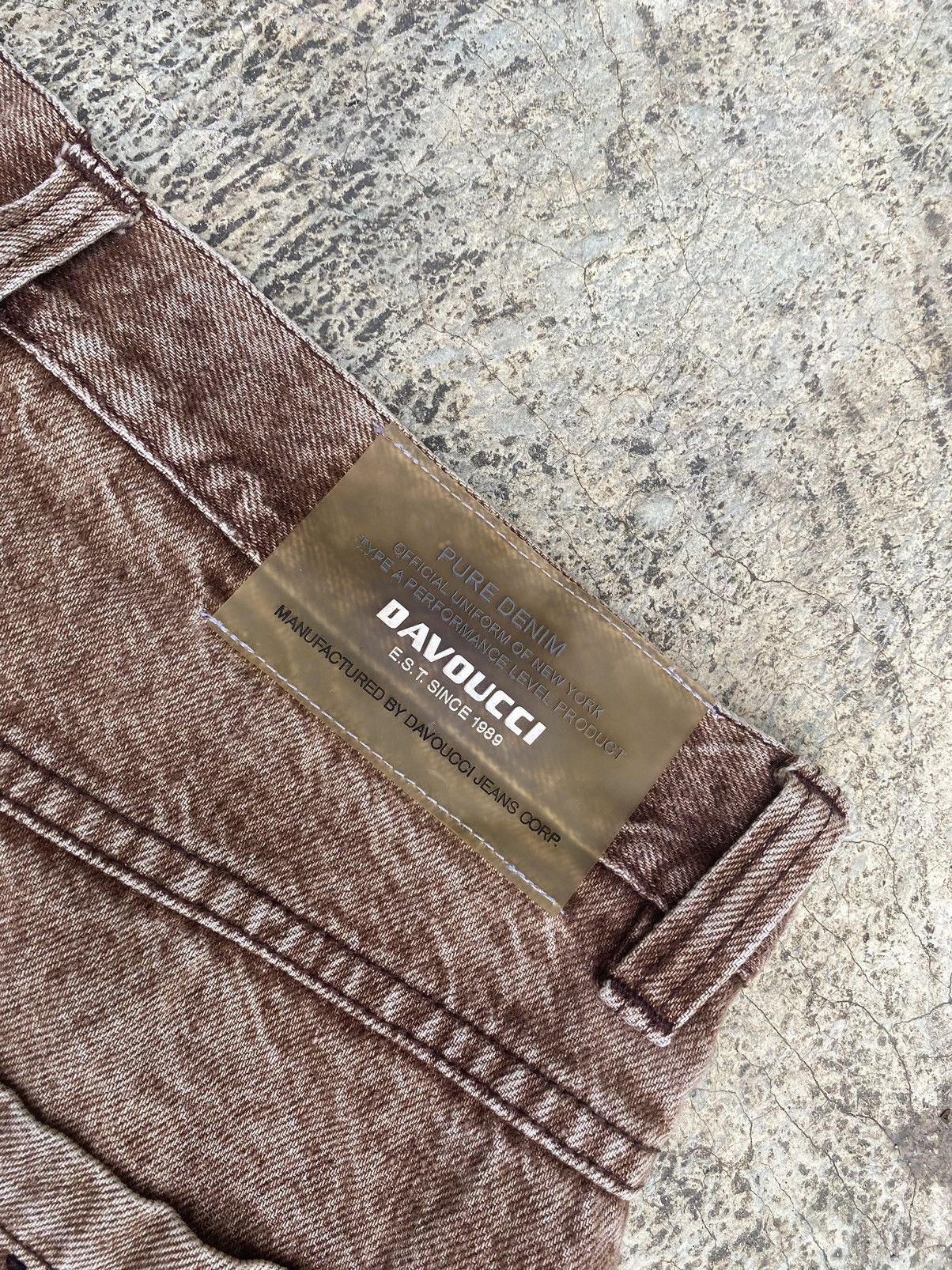 Japanese Brand × Vintage Vintage Davoucci denim shorts brown Y2K Size US 33 - 7 Thumbnail