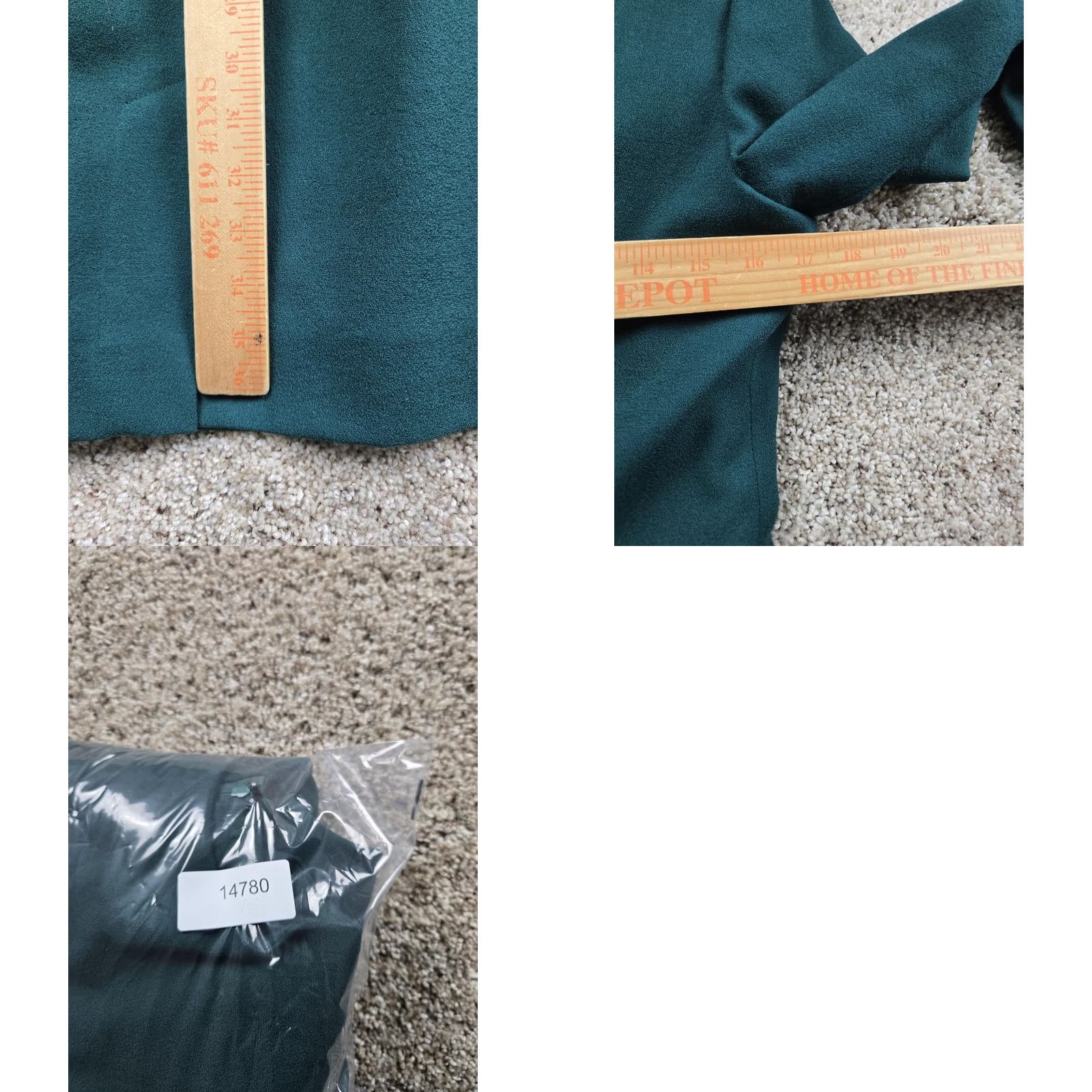 Talbots VINTAGE Talbots Petites Skirt Suit Womens 10P Green Wool Dress 1 Piece Made USA Size 32" / US 10 / IT 46 - 8 Thumbnail