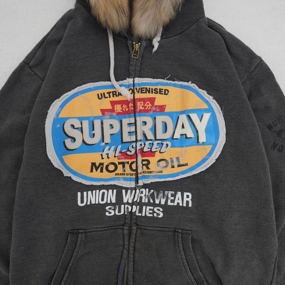Japanese Brand Superday Retro Graphic Hoodie Fur Hoodie LGB ifsixw9 style Size US L / EU 52-54 / 3 - 2 Thumbnail