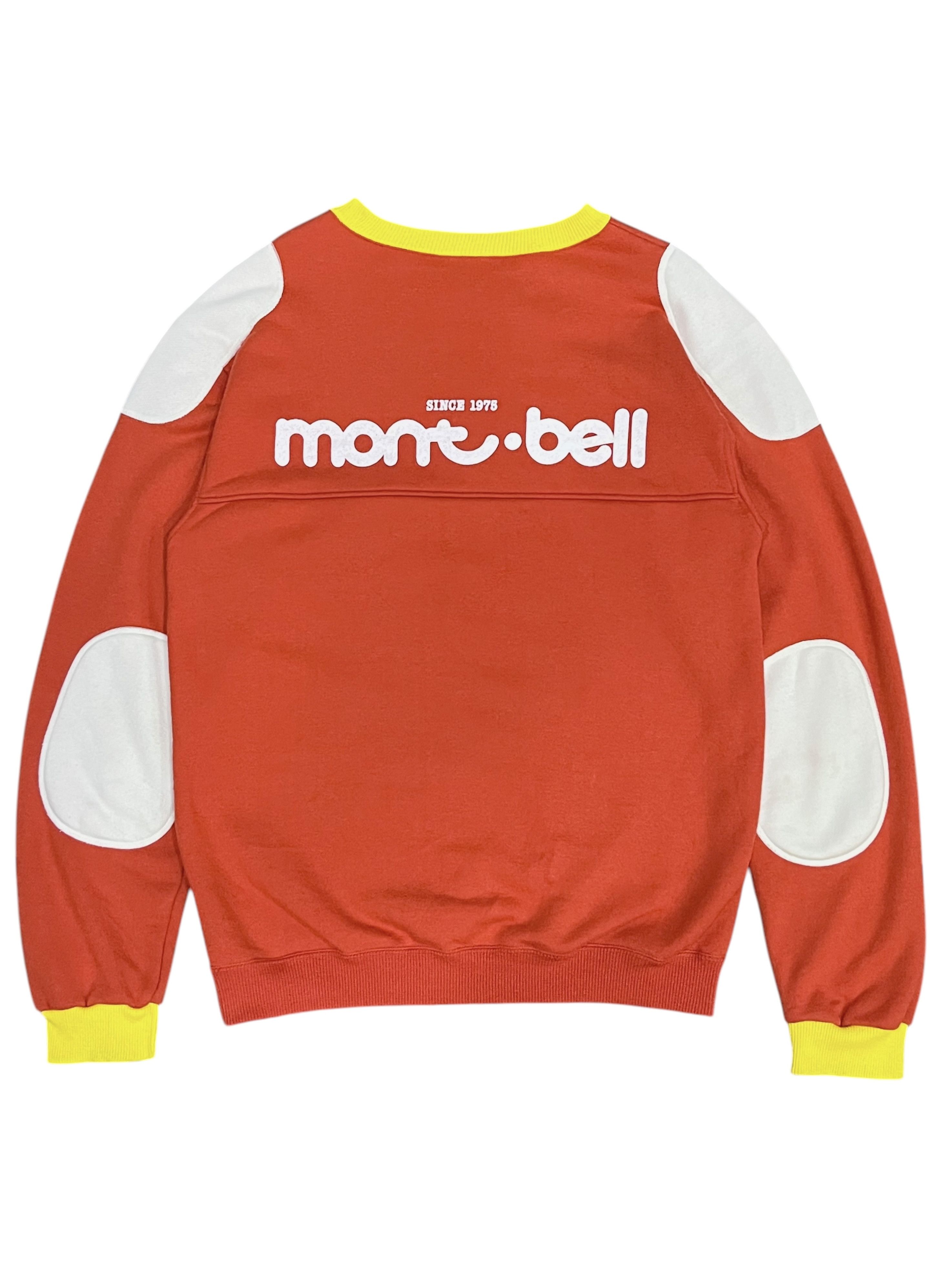 Montbell Vintage MONTBELL Shoulder Elbow Patch Single Pocket Sweater Size US M / EU 48-50 / 2 - 2 Thumbnail