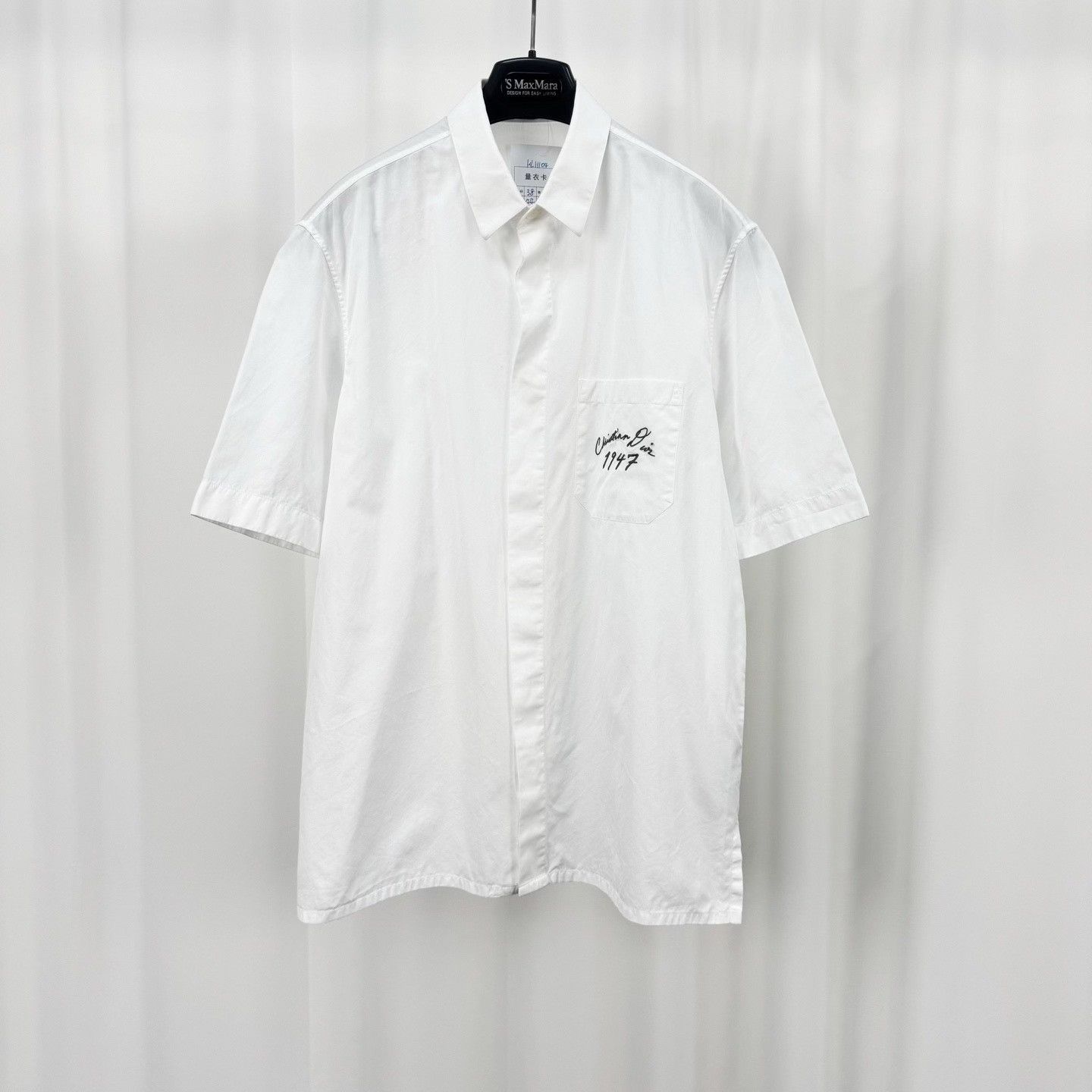 Dior Dior Embroidered Script Logo Short-Sleeve Shirt Size S / US 4 / IT 40 - 1 Thumbnail