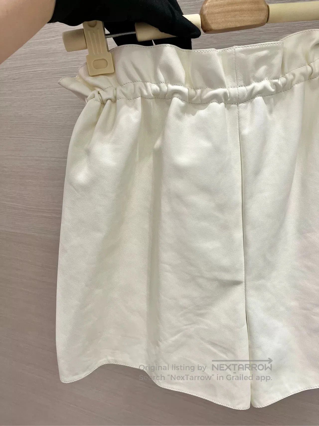 Hermes Hermes White Leather Shorts 34. Size US 34 / EU 50 - 8 Thumbnail