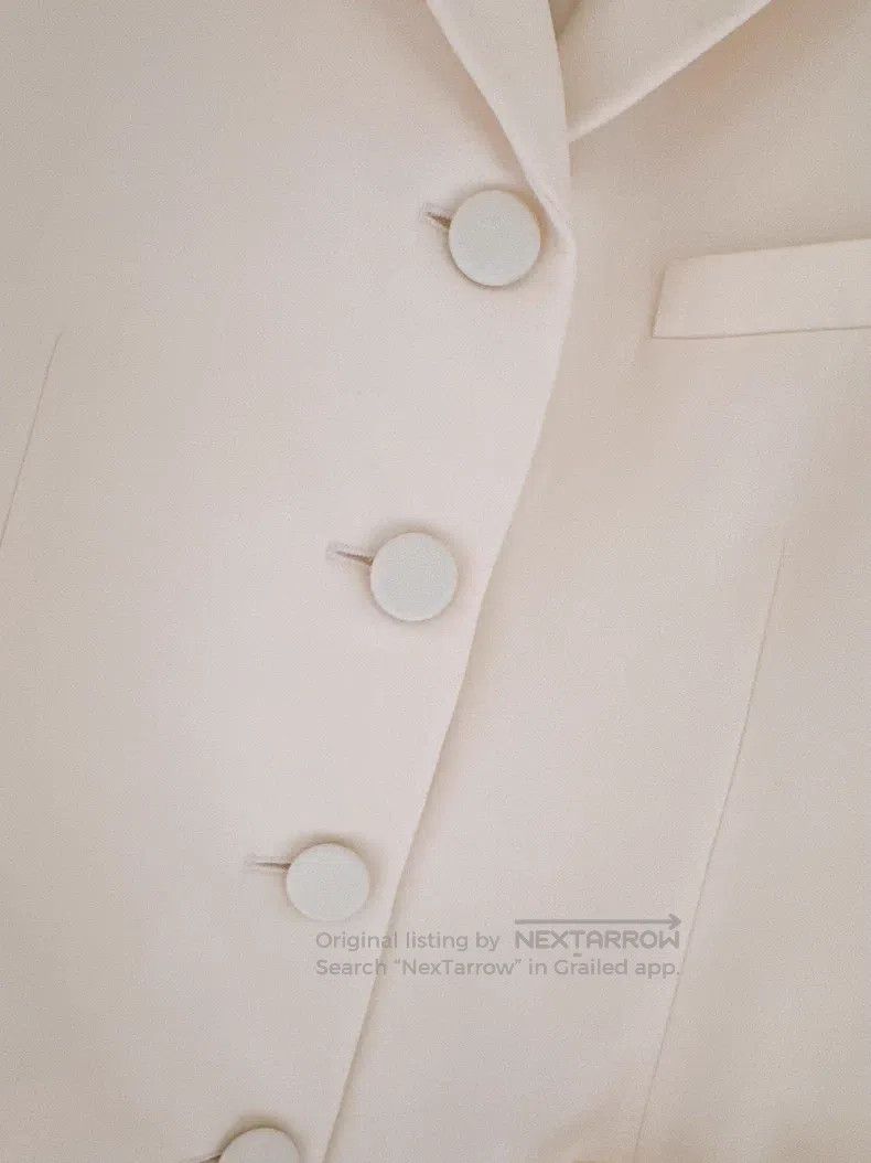 Valentino Valentino White bow blazer Size S / US 4 / IT 40 - 5 Thumbnail