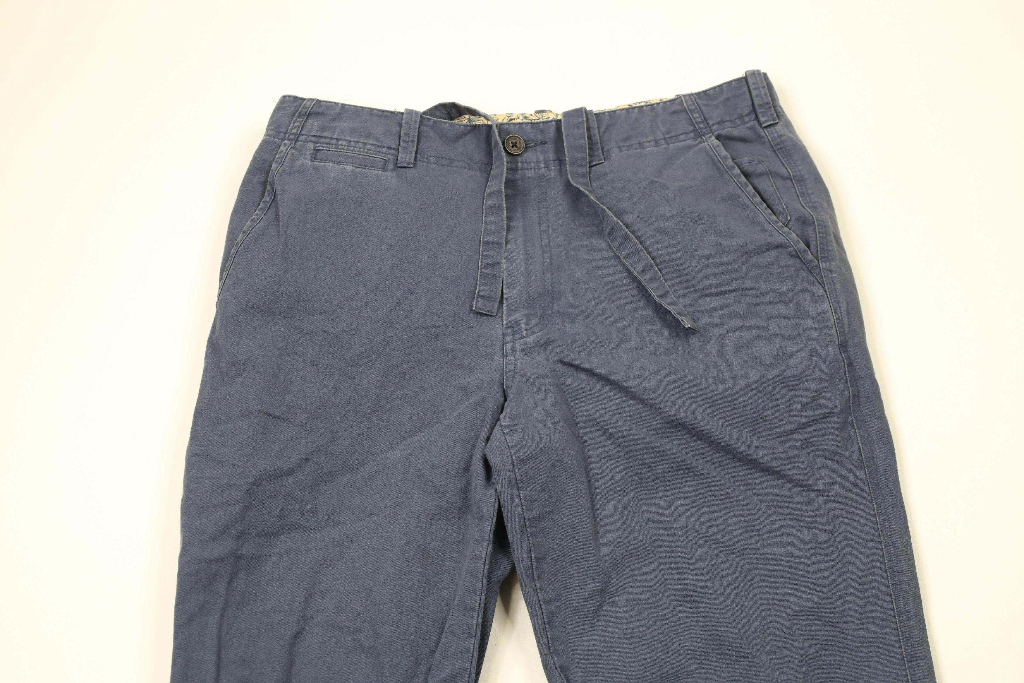 Brooks Brothers × Vintage Brooks Brothers Linen Blend Chinos Beach Harem Pants Blue Size US 34 / EU 50 - 2 Thumbnail