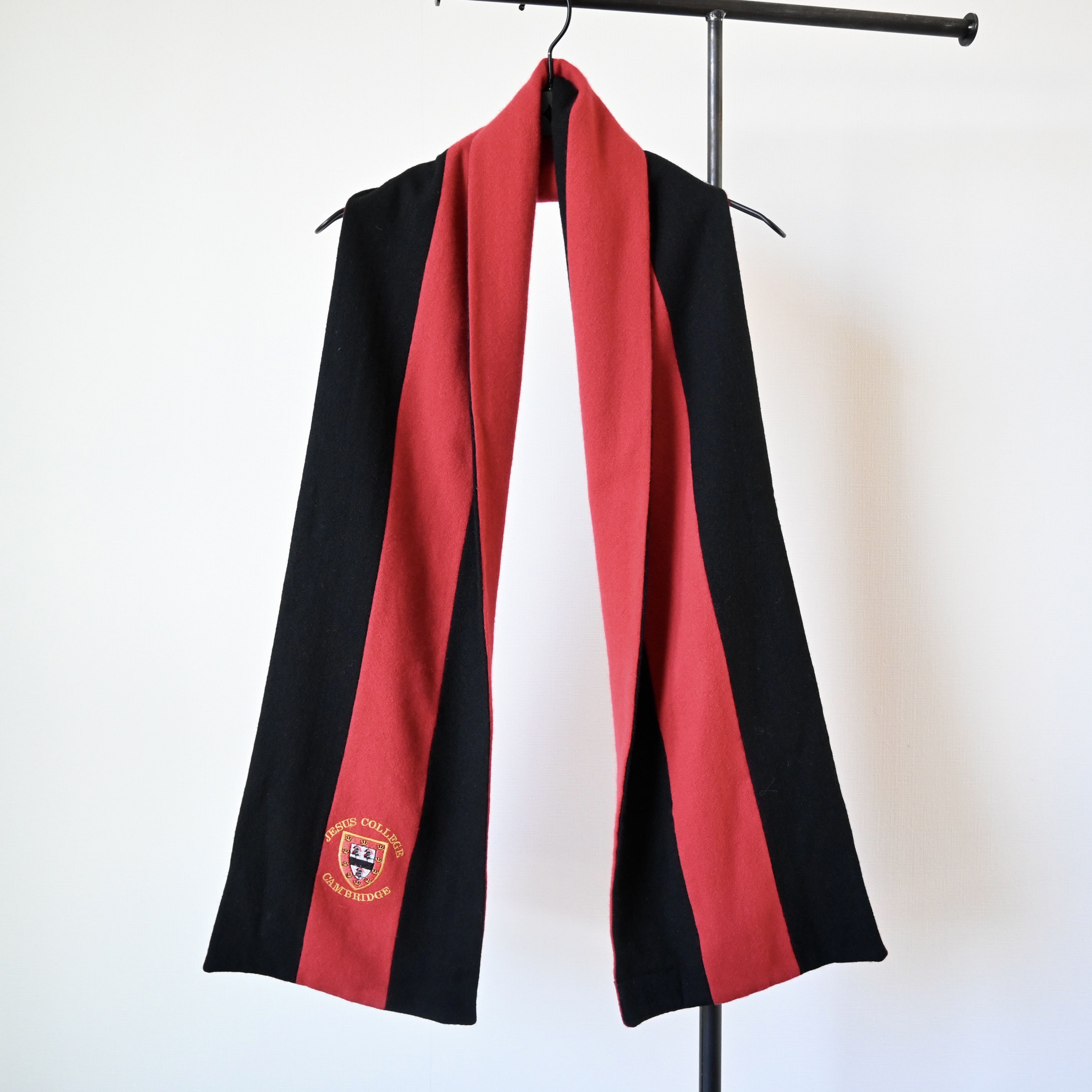 A.E.Clothier JESUS COLLEDGE CAMBRIDGE wool scarf made in UK
