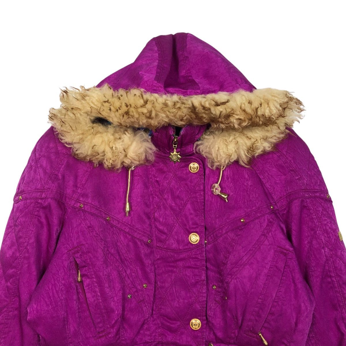Japanese Brand 🔥VINTAGE SKI JACKET LAFONT MINK FUR HOODIE ISSEY MIYAKE Size L / US 10 / IT 46 - 5 Thumbnail
