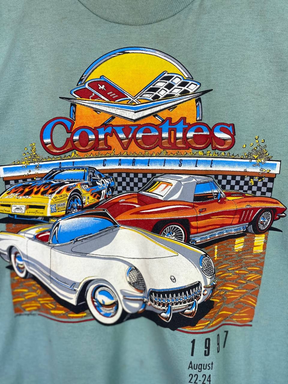 Chevrolet vintage corvette 1997 tee nice design Size US L / EU 52-54 / 3 - 2 Thumbnail