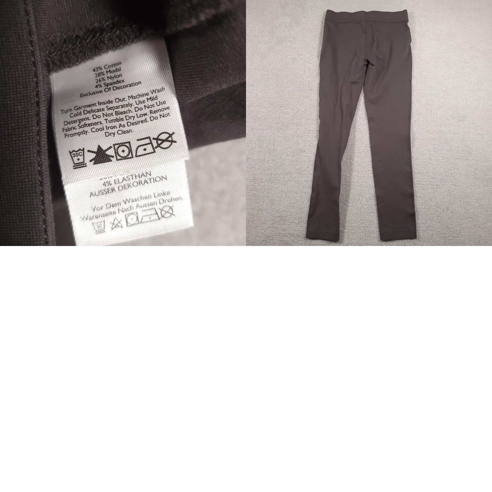 Eddie Bauer Eddie Bauer Pants Womens 2 Gray Straight Yoga Athletic Stretch Modal Blend Zip Pocket Size 26" / US 2 / IT 38 - 9 Thumbnail