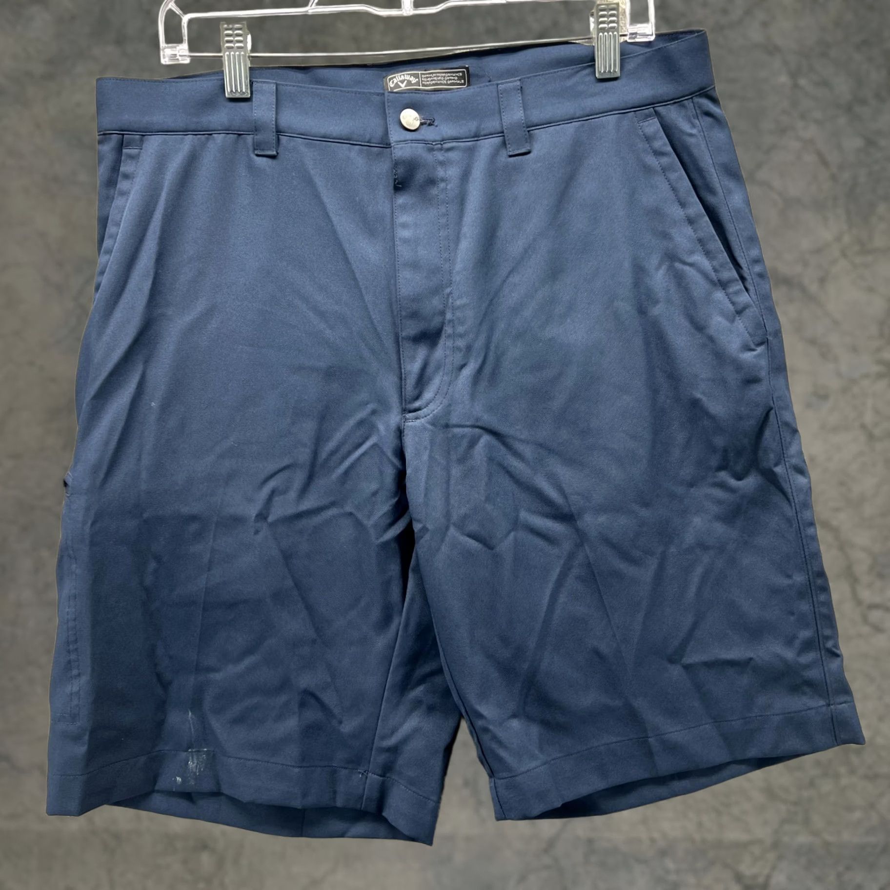 Callaway Callaway Shorts Mens 34 Blue Golf Performance Zip Pocket 10 Inseam Athletic Size US 34 / EU 50 - 1 Thumbnail