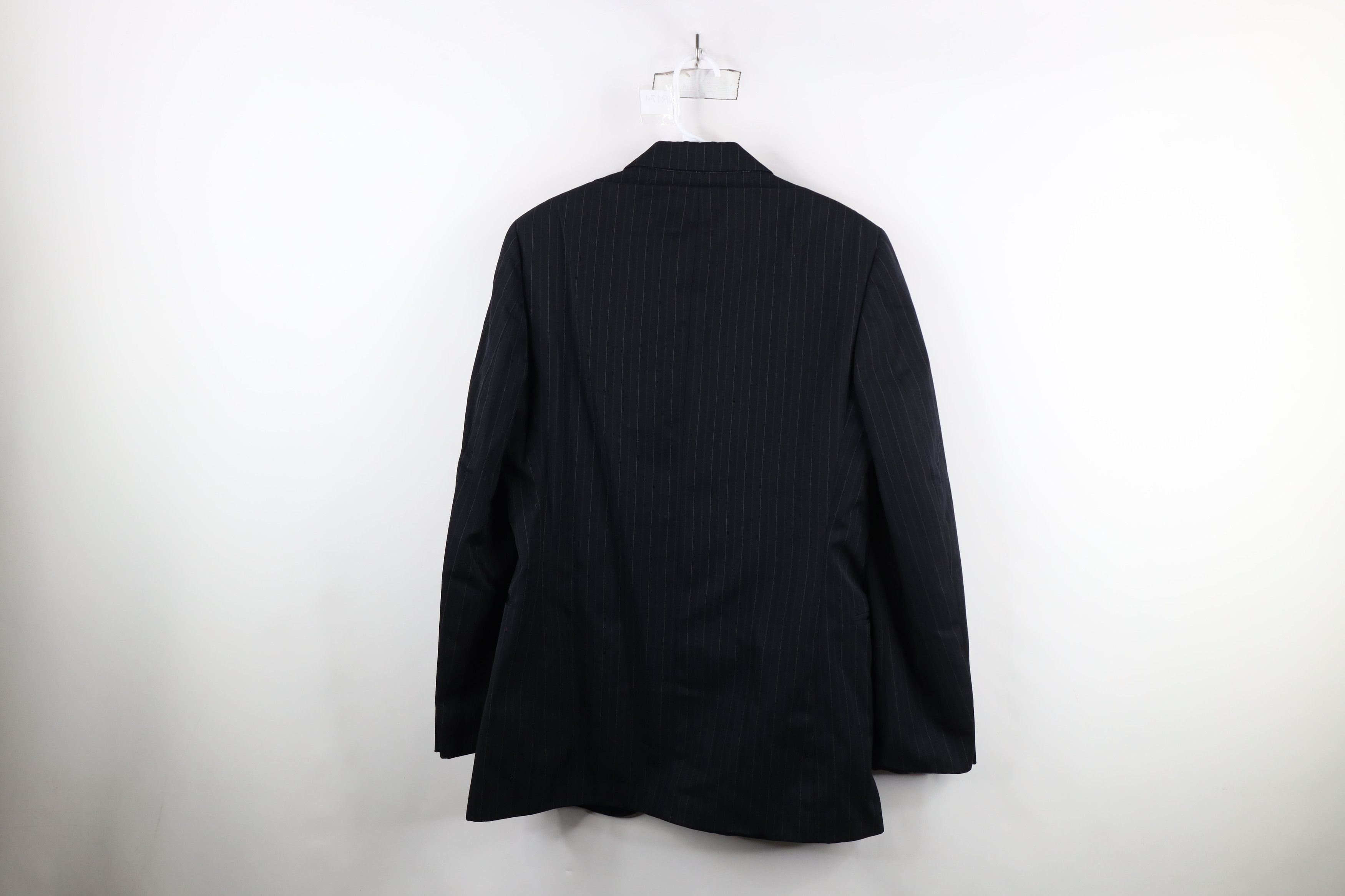 Vintage Vintage 70s Streetwear Pinstriped 2 Button Suit Coat Jacket Size US L / EU 52-54 / 3 - 12 Thumbnail