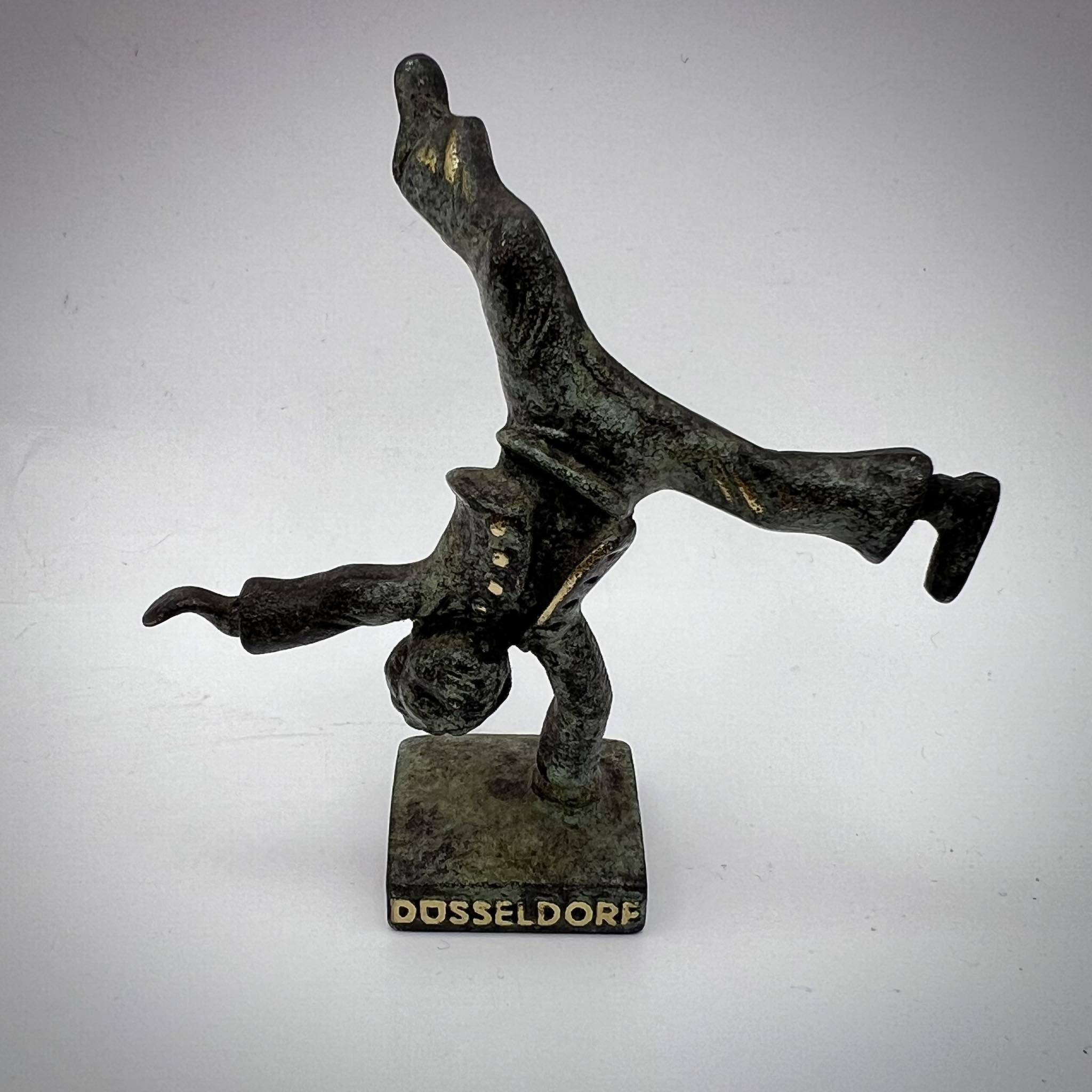 Vintage Dusseldorf Vintage Mini Bronze Brass Figure Acrobat Germany Size ONE SIZE - 2 Thumbnail