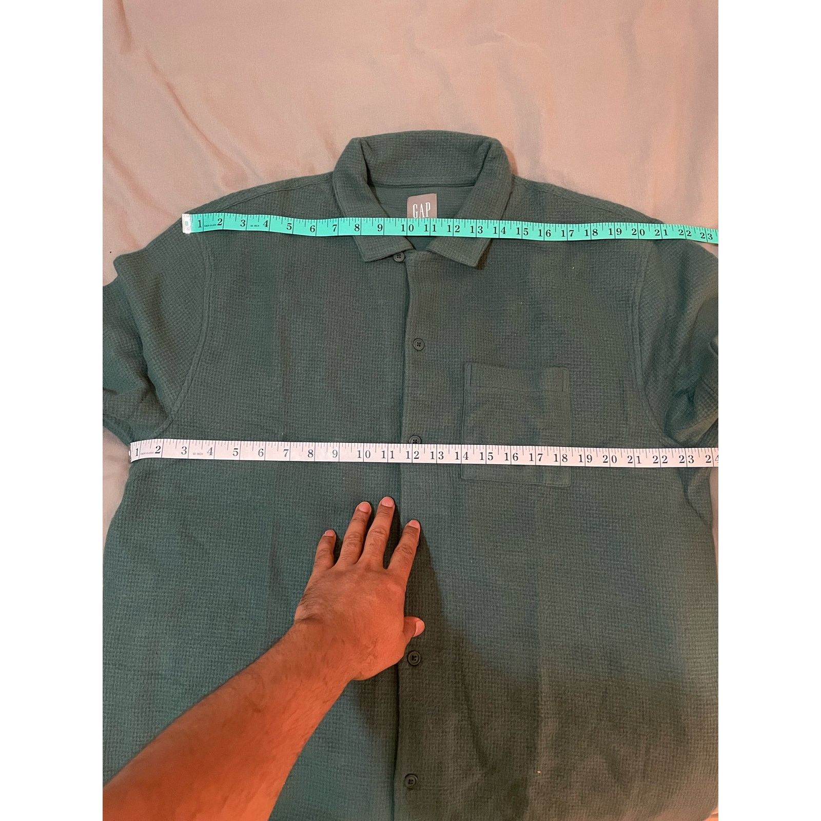Gap Gap Men - Waffle Shirt / size L / Green / NWOT Size US L / EU 52-54 / 3 - 6 Thumbnail