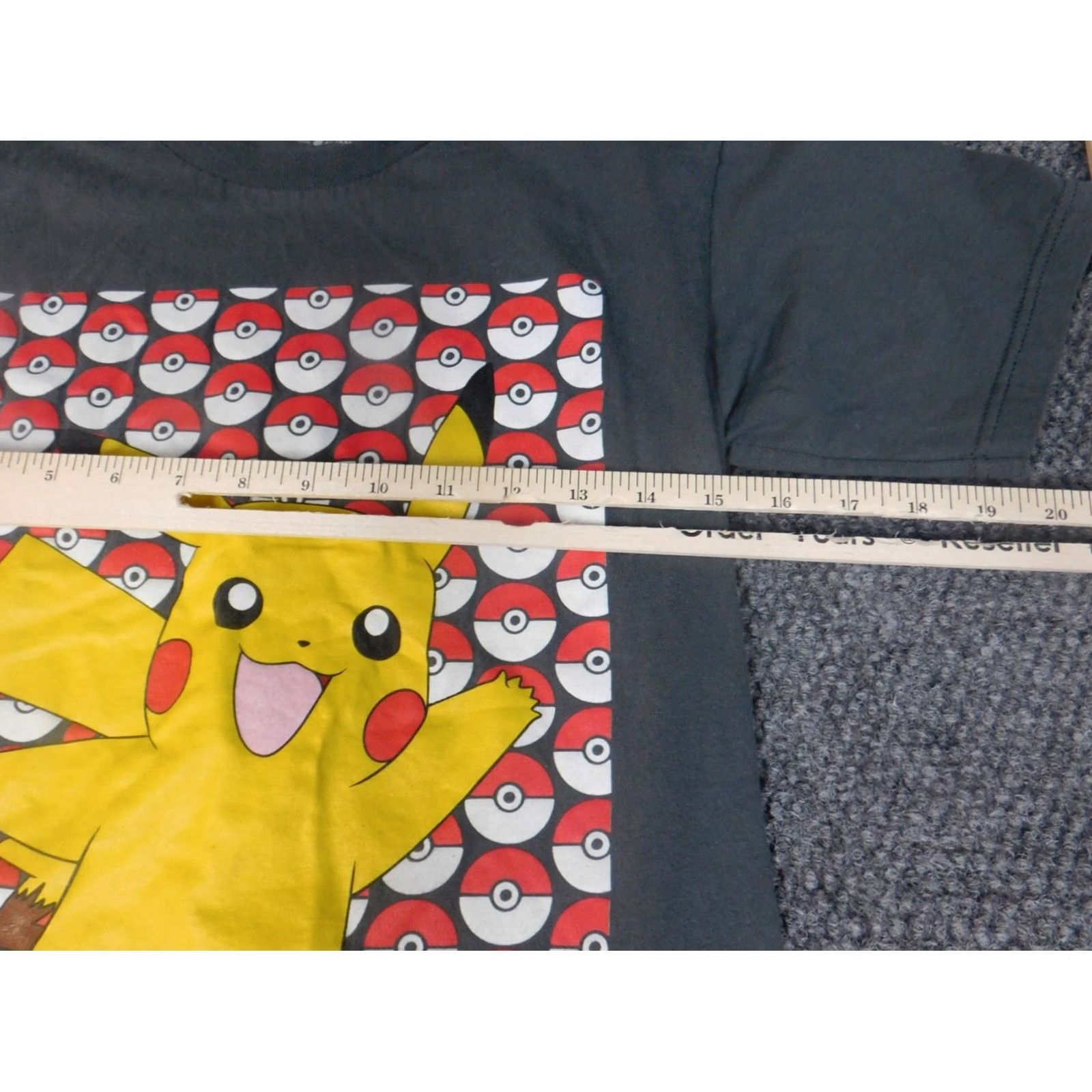 Vintage Pokemon Shirt Mens Medium Gray Pikachu Anime 90s Logo Crew Neck Short Sleeve Cotton Blend T-Shirt Size US M / EU 48-50 / 2 - 4 Thumbnail