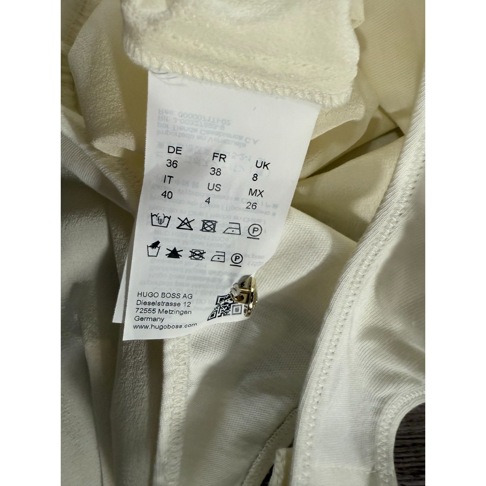 Other Boss Itoka 100% silk Wrap Body top size 4 color ivort NWT ms Size S / US 4 / IT 40 - 4 Thumbnail
