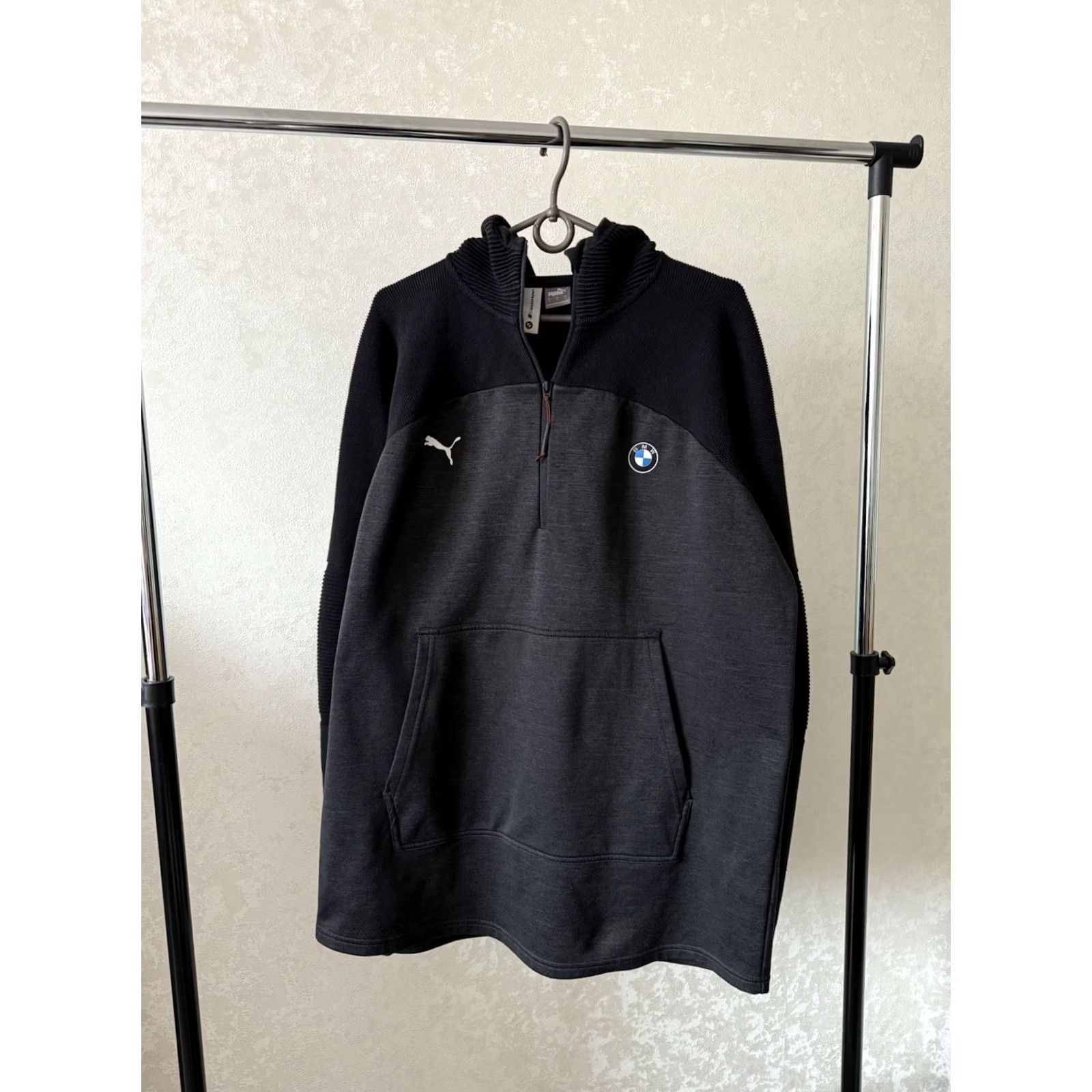 Puma BMW MOTORSPORT PUMA FULL ZIP TECH FLEECE HOODIE BLACK L Jacket Mens Bomber Racing Car Retro Embroidered Logo Zipper Pockets Regular Size Type: Jacket Size US L / EU 52-54 / 3 - 3 Thumbnail