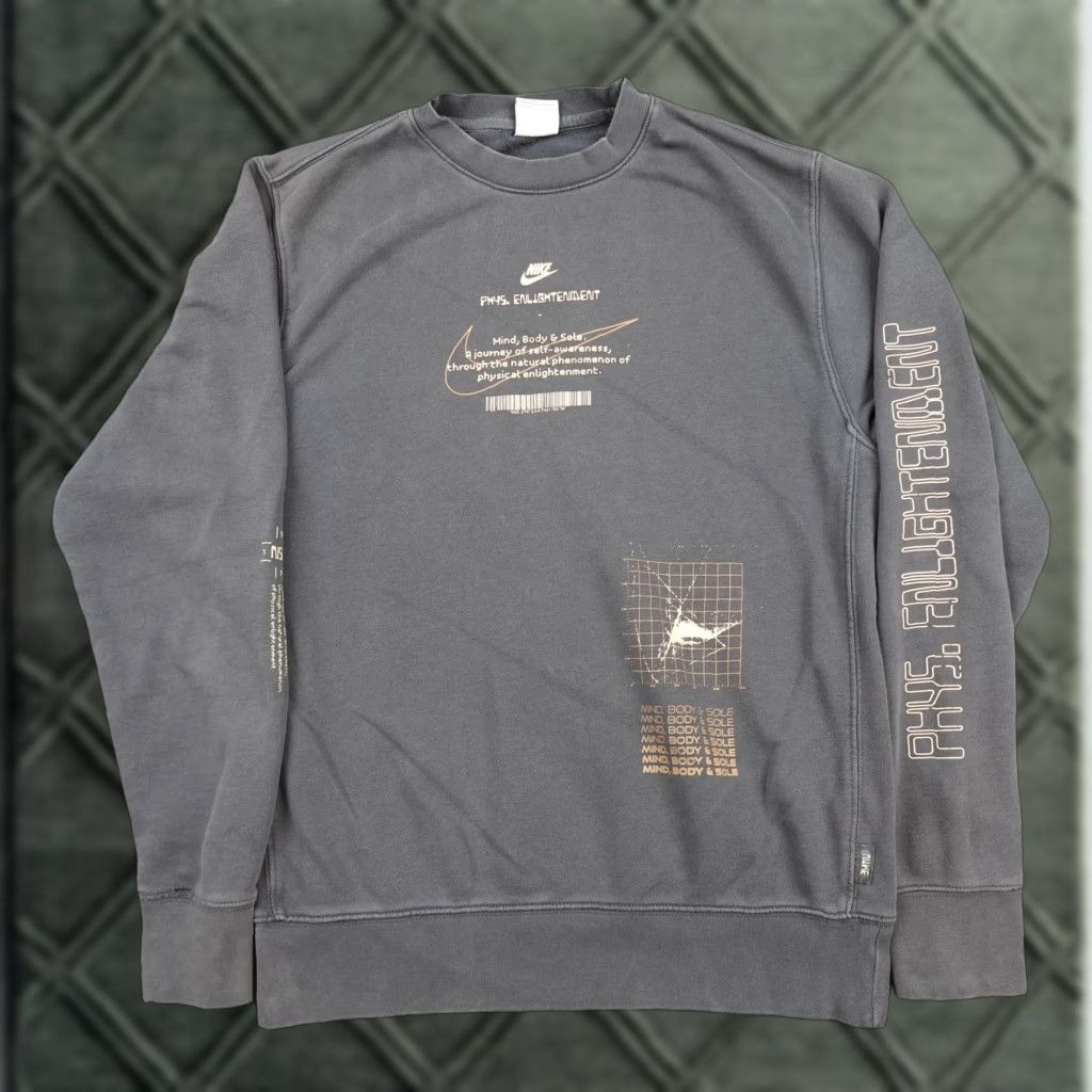 Nike Nike Sweatshirt Mens Small Gray Phys Enlightenment Crewneck DO6192 Graphic Size US S / EU 44-46 / 1 - 1 Thumbnail