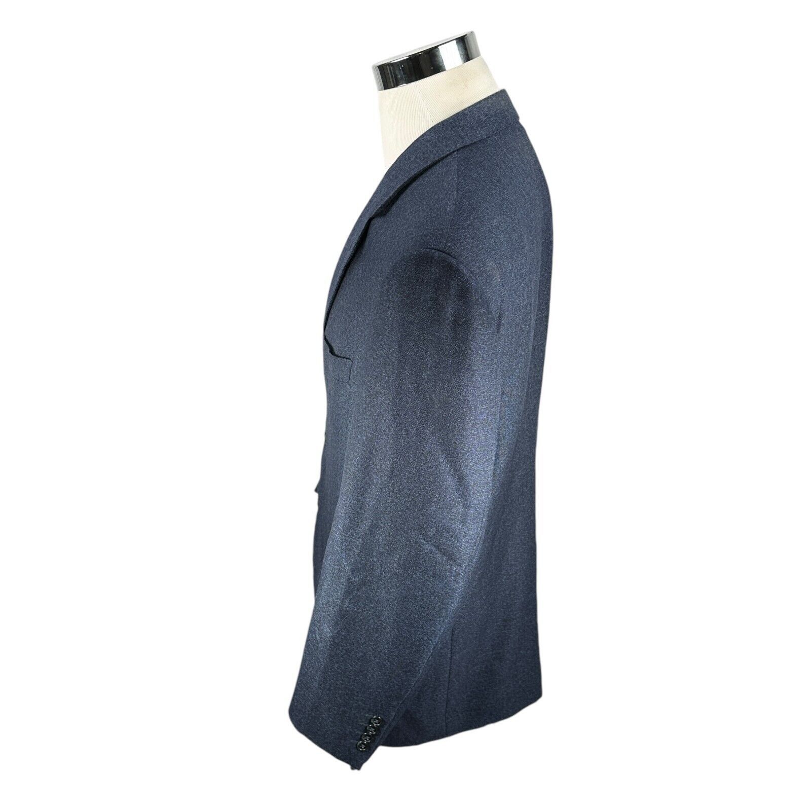 The Unbranded Brand Ravazzolo x Loro Piana Fabric Blazer Jacket Men's 46R Blue Size 46R - 4 Thumbnail