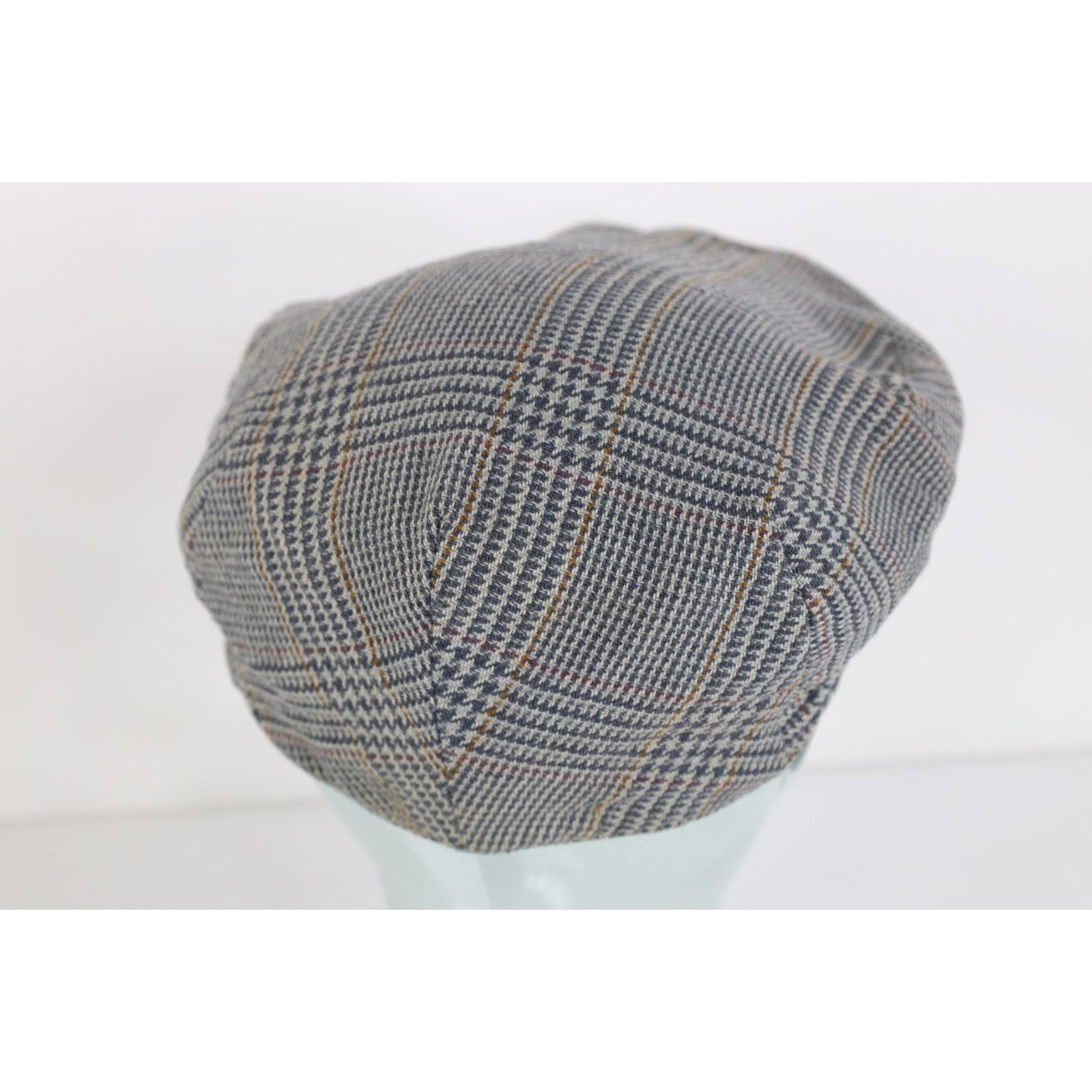Vintage Vintage 90s Rockabilly Wool Houndstooth Newsboy Cabbie Hat Size ONE SIZE - 5 Thumbnail