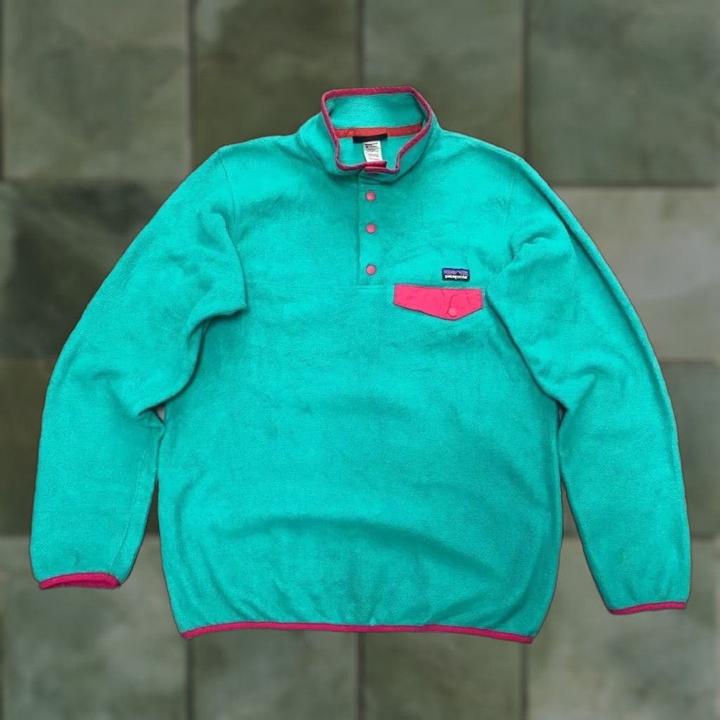 Patagonia PATAGONIA SYNCHILLA FLEECE VTG QUARTER BUTTON UP PULLOVER 80S 90S WOMEN M LADYS Size M / US 6-8 / IT 42-44 - 1 Thumbnail
