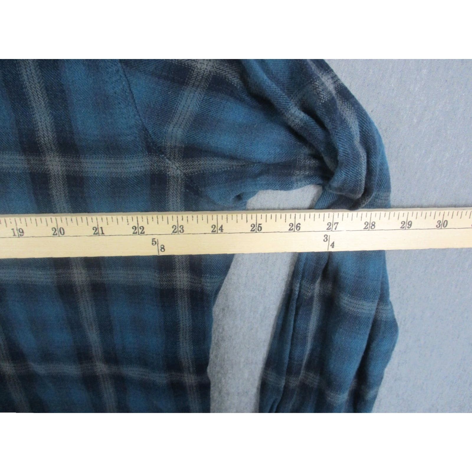 Wrangler Wrangler Shirt Mens XL Blue Plaid Retro Western Snap Front Flannel Long Sleeve Size US XL / EU 56 / 4 - 7 Thumbnail