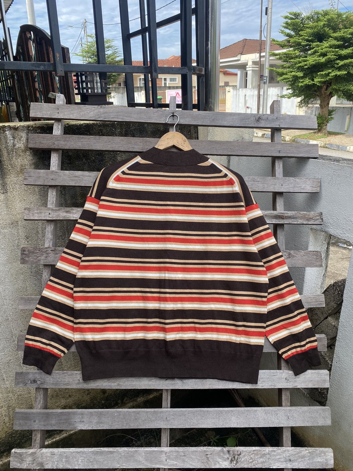 Marni × Uniqlo Uniqlo x Marni Blend Striped Sweater Cardigan Size US L / EU 52-54 / 3 - 5 Thumbnail