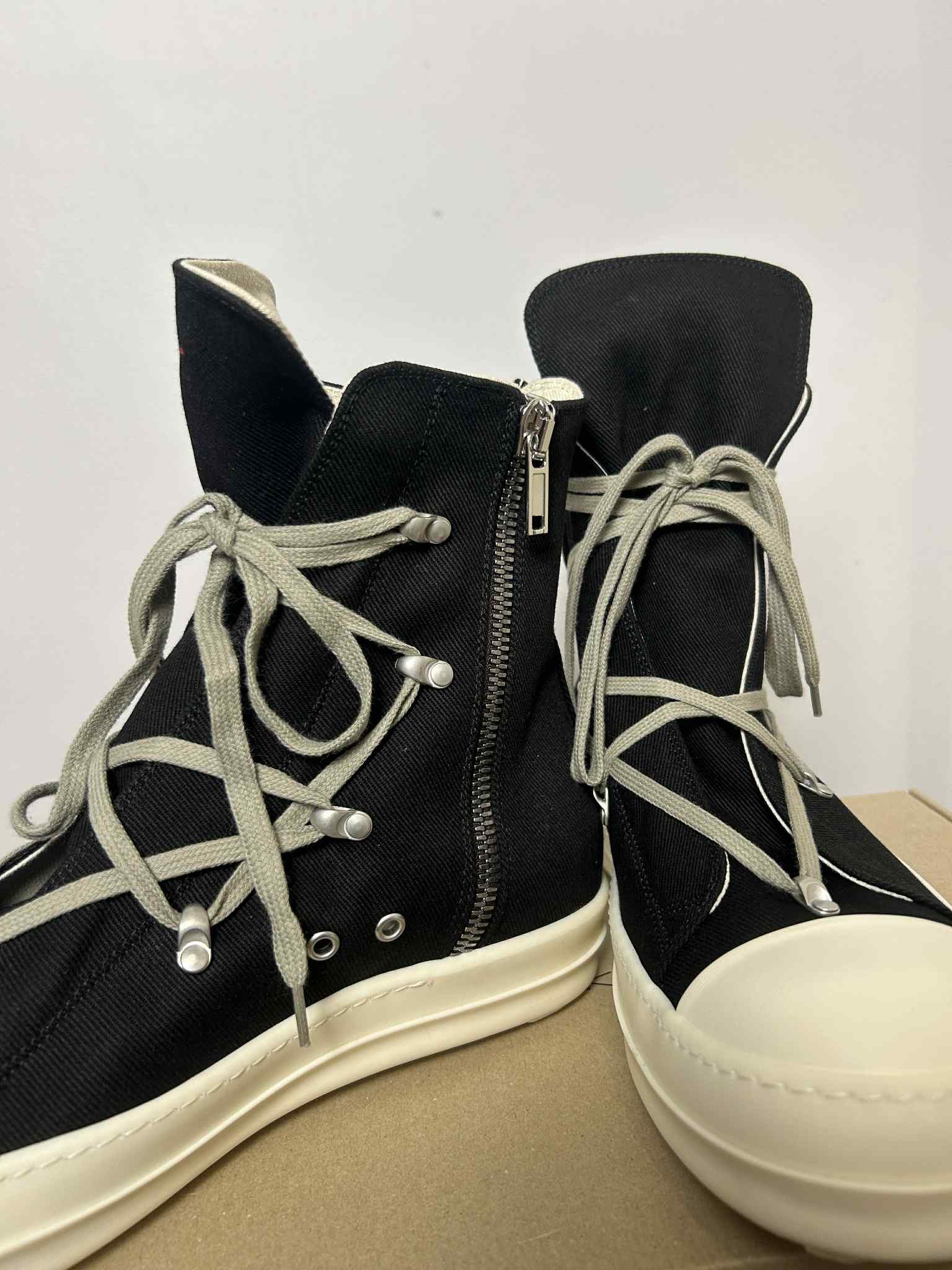 Rick Owens Drkshdw Rick Owens Drkshdw Ramones Hexagram High Size US 13 / EU 46 - 3 Thumbnail