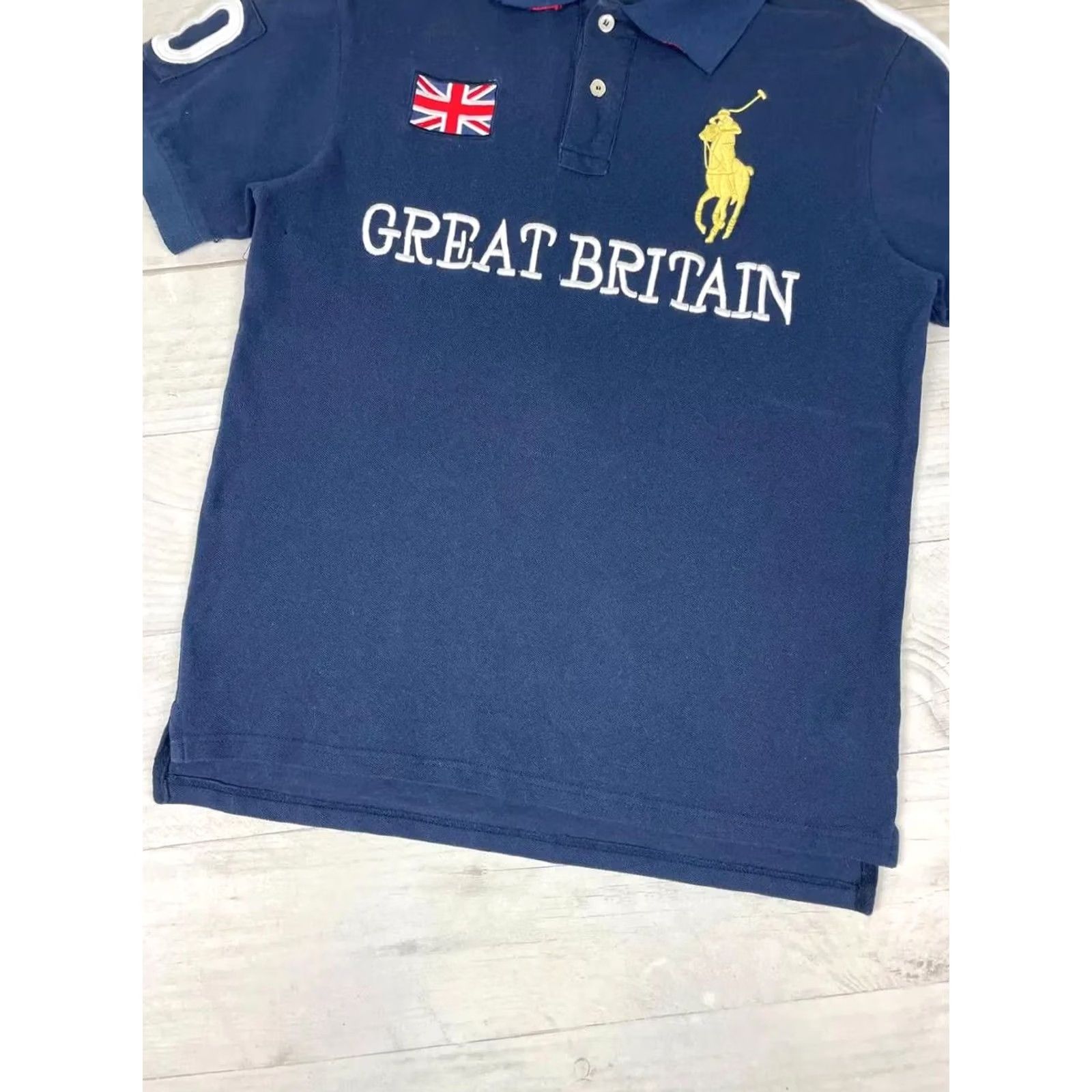 Polo Ralph Lauren VINTAGE Polo Ralph Lauren Great Britain GBR Rugby Polo Shirt Men Sz M Blue Shirt Polo Rugby Mens M Blue GBR Great Britain Logo All Seasons 90s Size US M / EU 48-50 / 2 - 3 Thumbnail