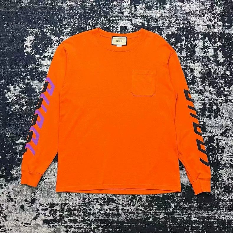 Gucci Gucci SS22 Orange Long Sleeve Sweatshirt-dmc Size US XS / EU 42 / 0 - 1 Thumbnail