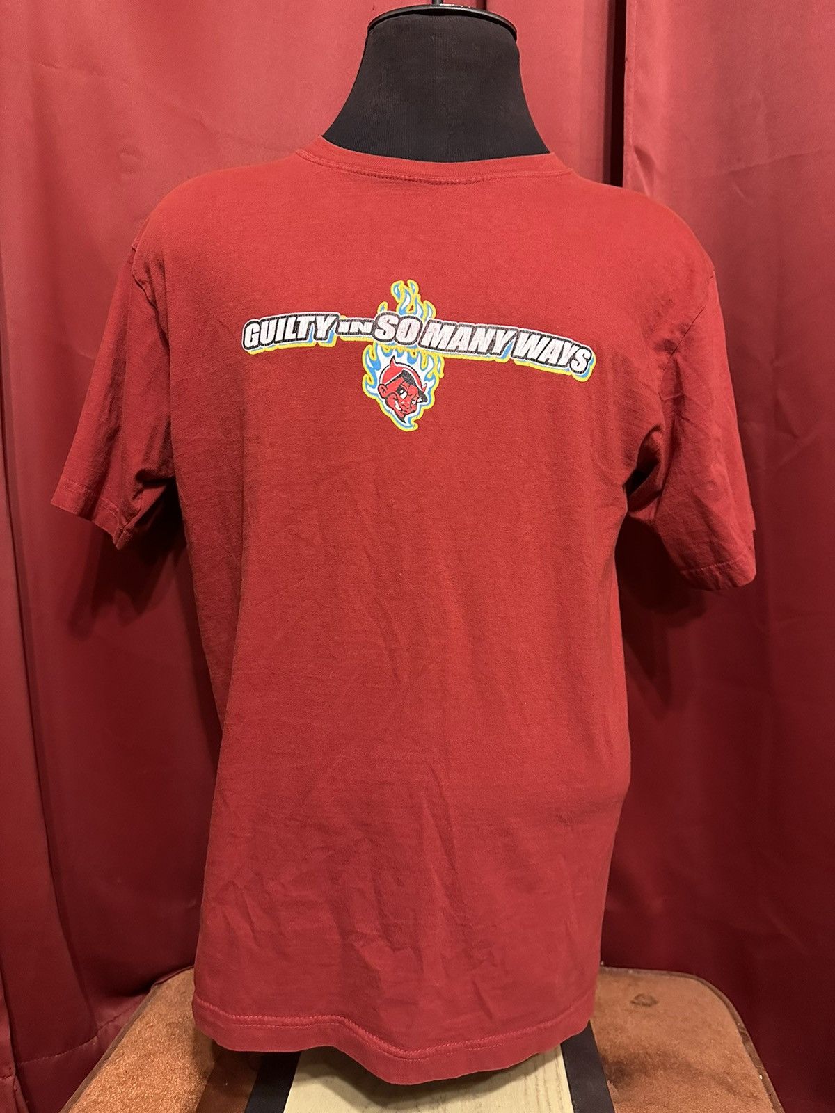 Vintage Vintage Guilty In So Many Ways Shirt Y2K Flaming Devil Grail Size US L / EU 52-54 / 3 - 2 Thumbnail