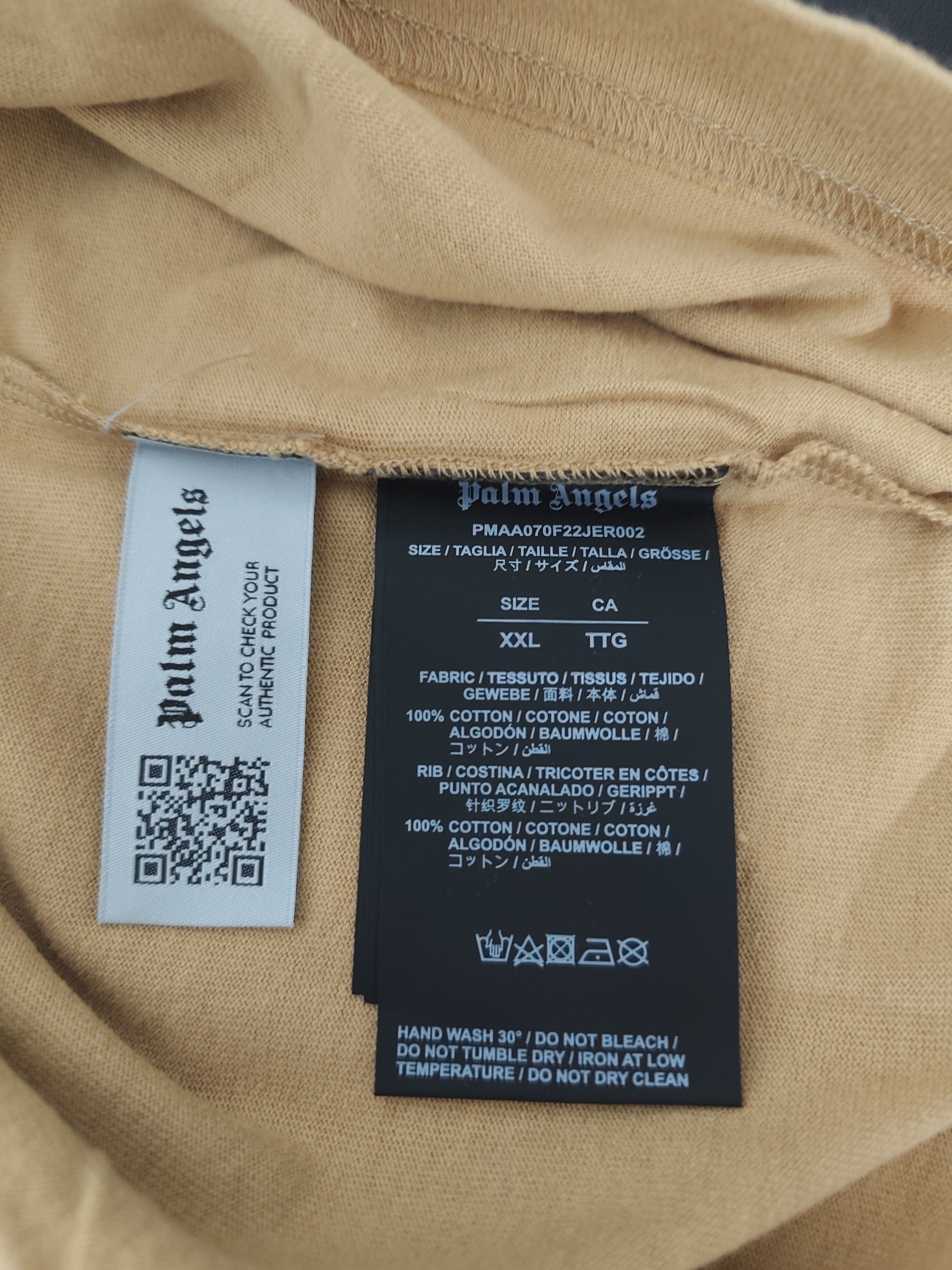 Palm Angels Texture Logo T-shirt Size US XXL / EU 58 / 5 - 5 Thumbnail