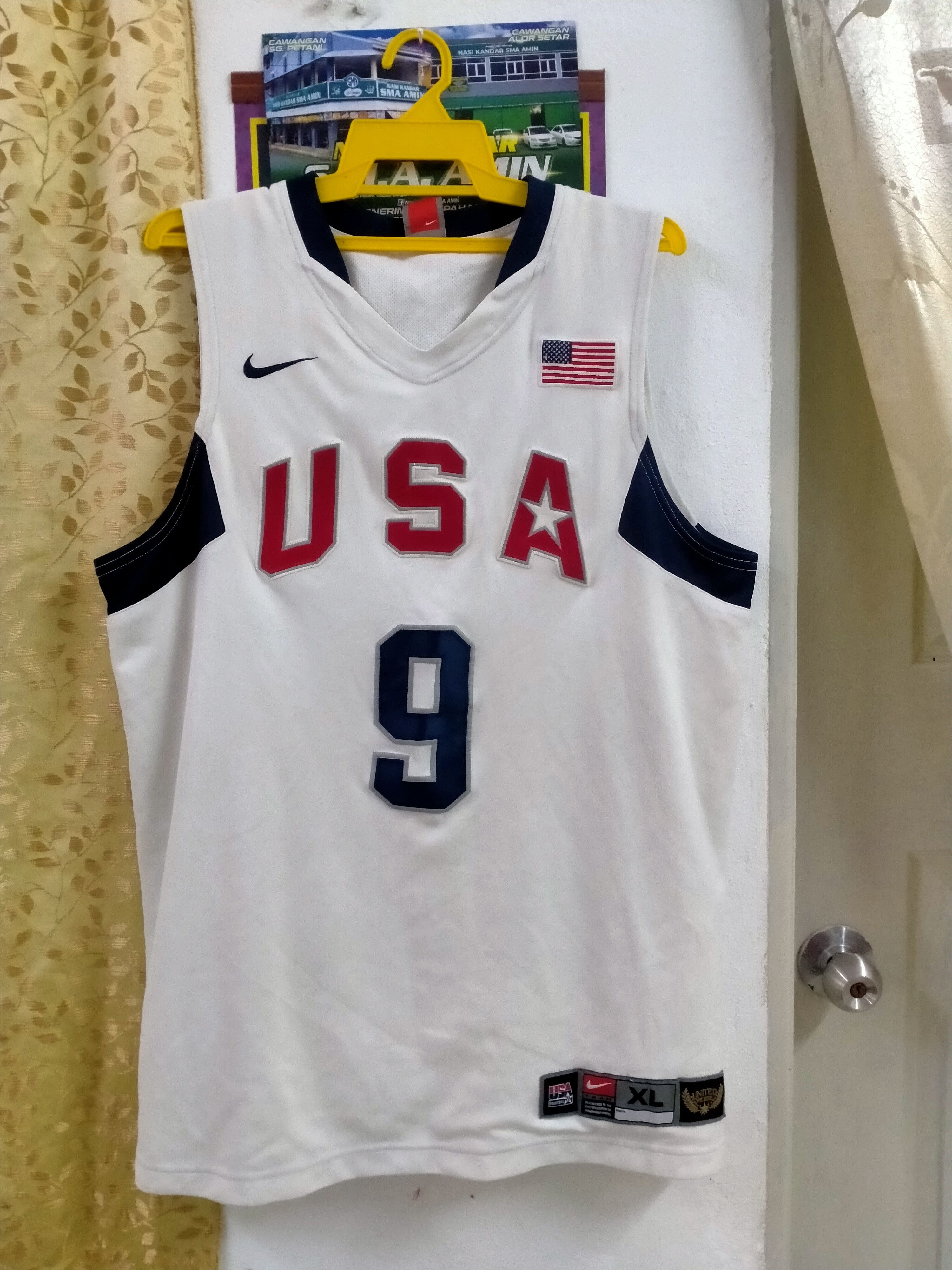 Nike × USA Olympics Dwyane Wade USA Basketball 2008 Olympics Jersey Team XL Size US XL / EU 56 / 4 - 1 Thumbnail