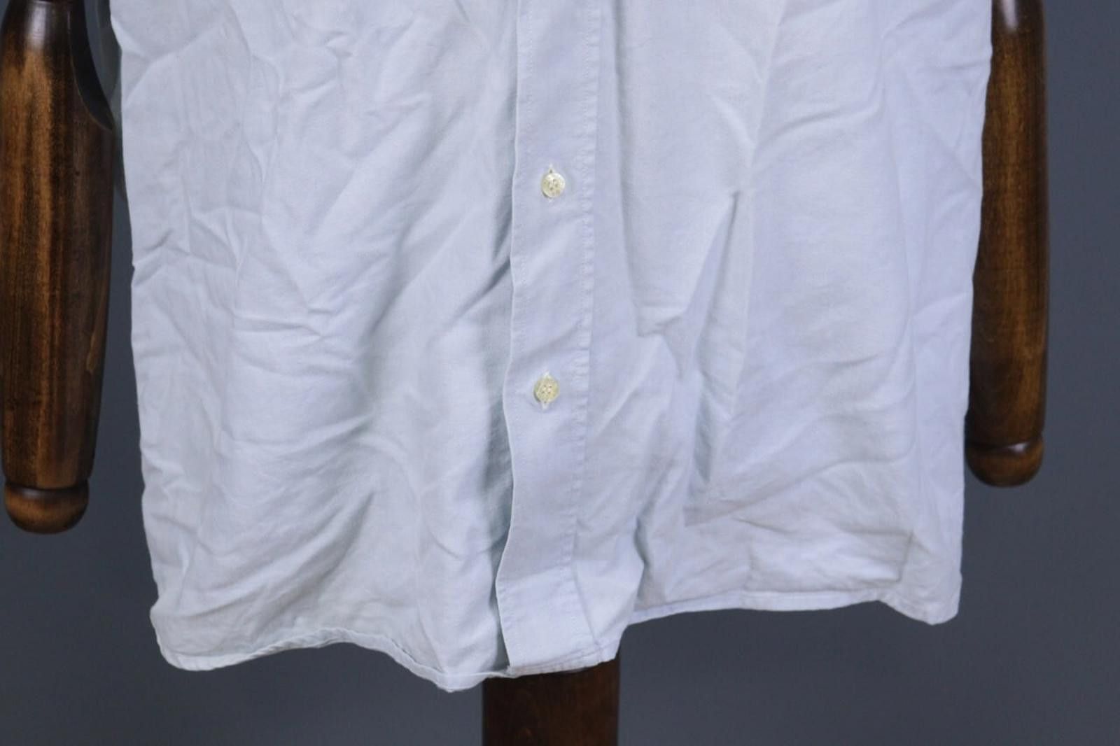 Lacoste Lacoste Blue Short Sleeve Button Down Casual Shirt Size 44 Size US M / EU 48-50 / 2 - 2 Thumbnail