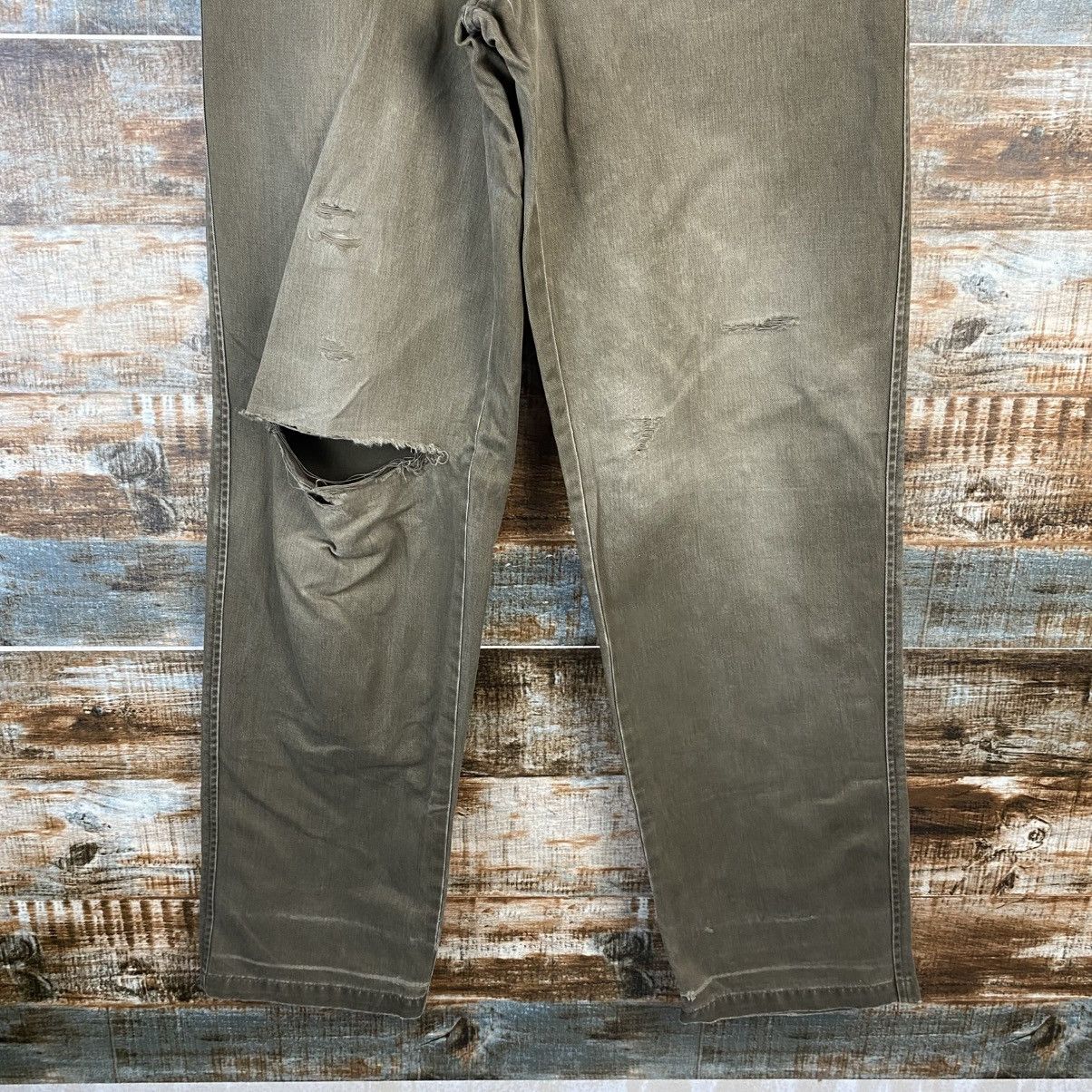 Uniqlo DL Uniqlo Brown ripped vintage Casual Pants #C1267 Size US 28 / EU 44 - 6 Thumbnail