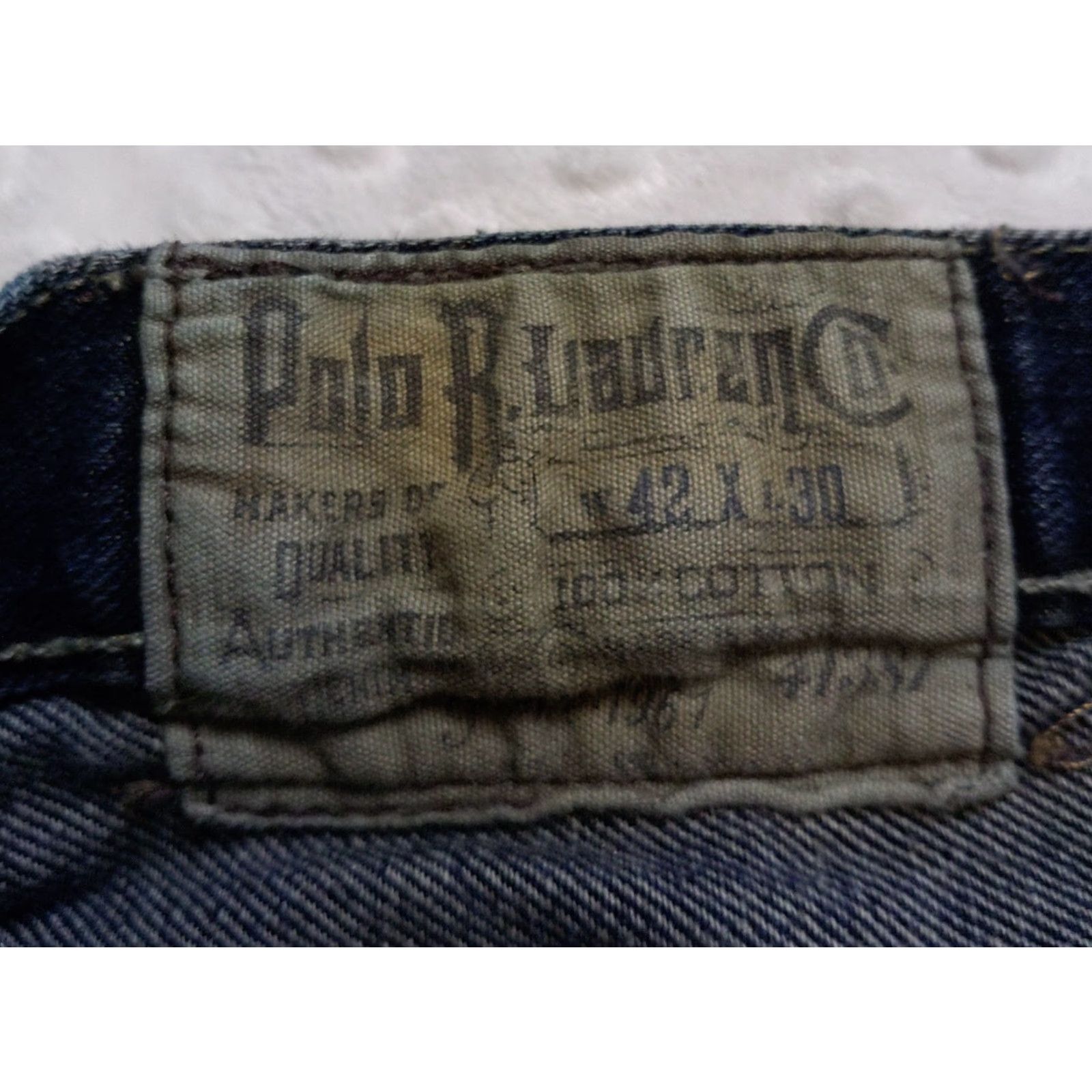 Polo Ralph Lauren VINTAGE Polo Ralph Lauren Jeans Mens 42W x 30L Blue Denim Bootcut Mid Rise 5-Pocket Logo 90s Mens Jeans Size US XL / EU 56 / 4 - 6 Thumbnail