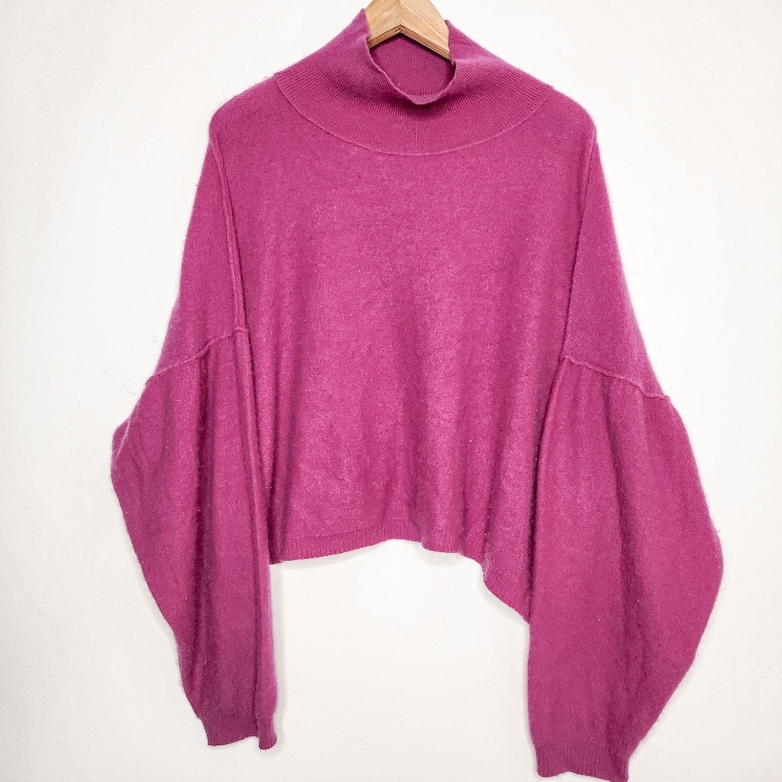 Free People Free People Pink So Low So High 100% Cashmere Sweater Size M Size M / US 6-8 / IT 42-44 - 2 Thumbnail