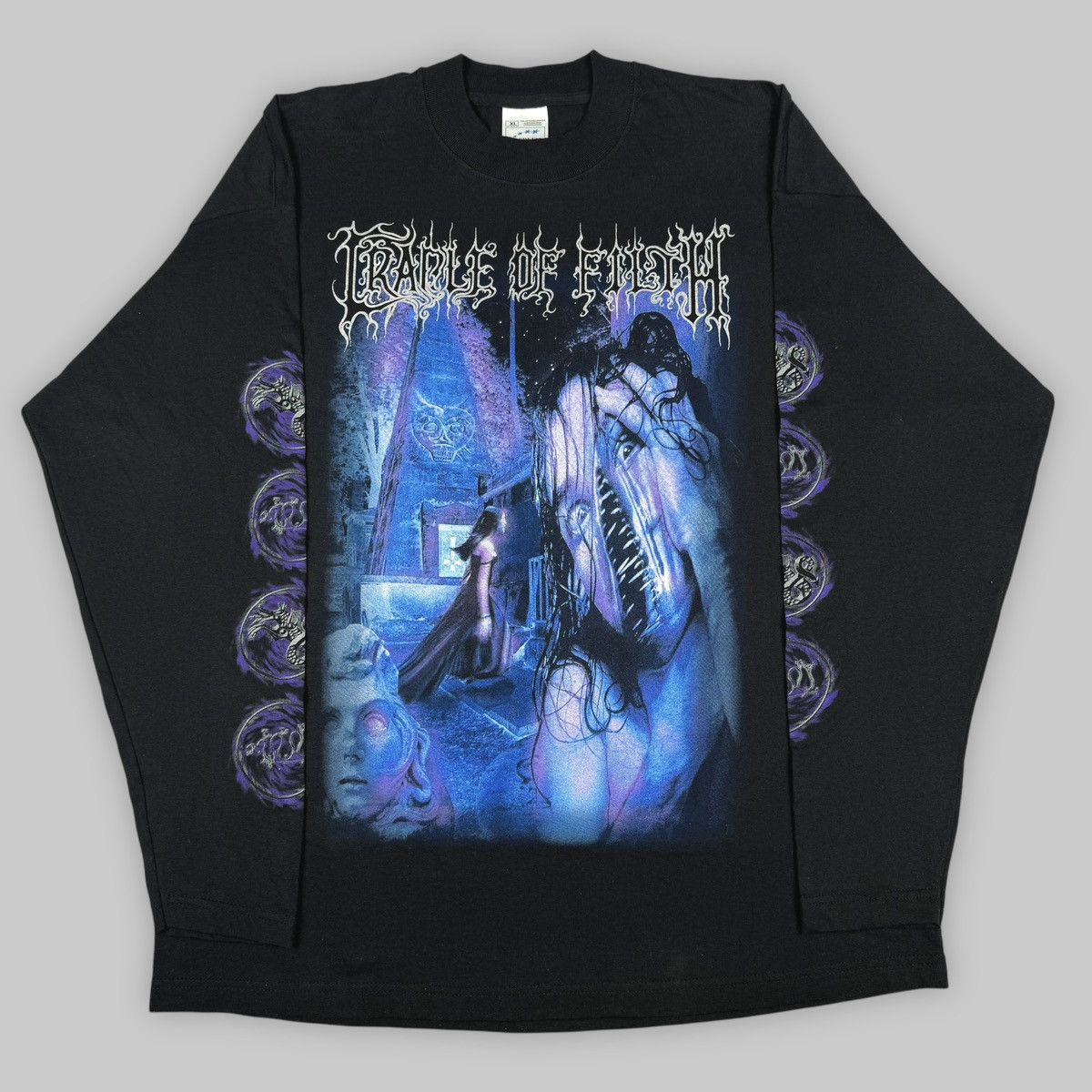 Band Tees Vintage 2000 Cradle Of Filth ‘Cthulhu Dawn’ Longsleeve Shirt Size US XL / EU 56 / 4 - 3 Thumbnail