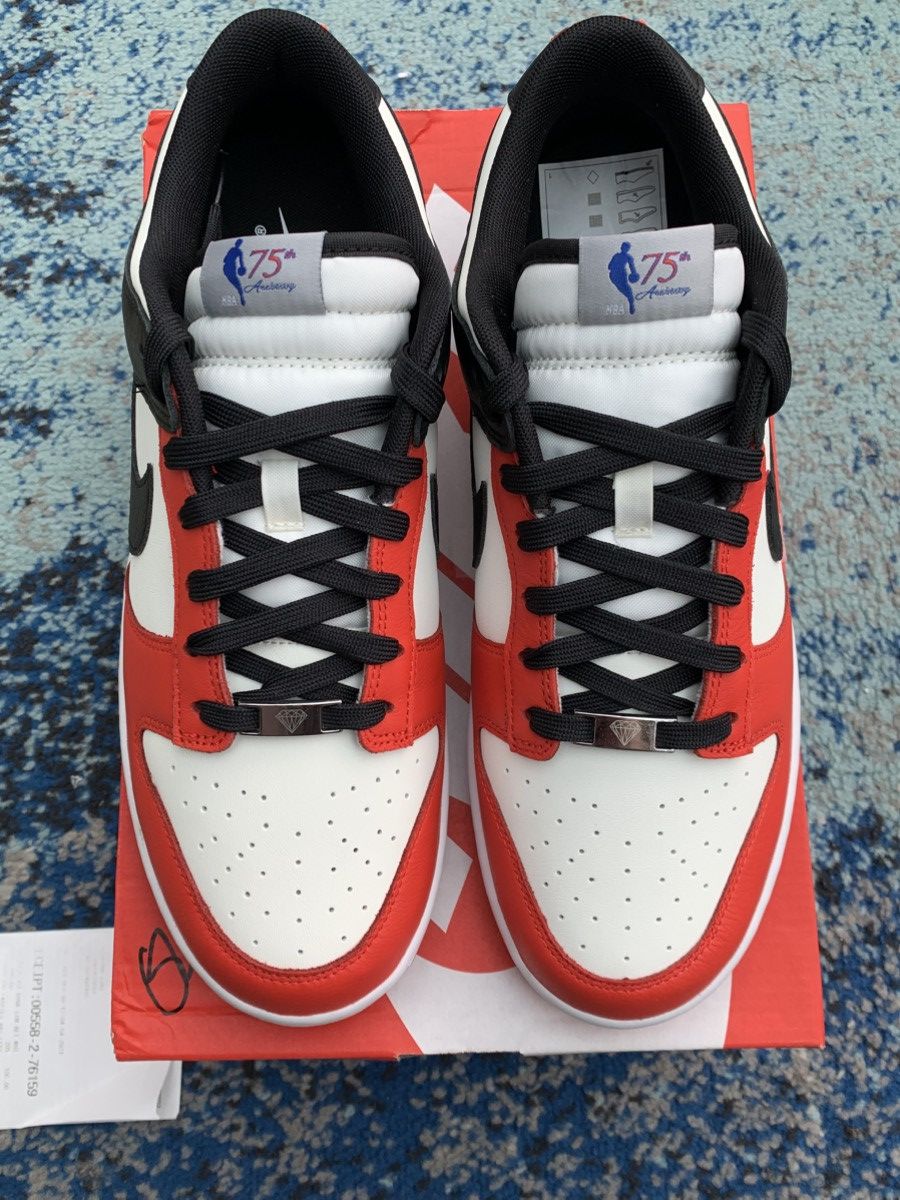 Nike Nike Dunk Low NBA 75th Anniversary Size US 11 / EU 44 - 4 Thumbnail