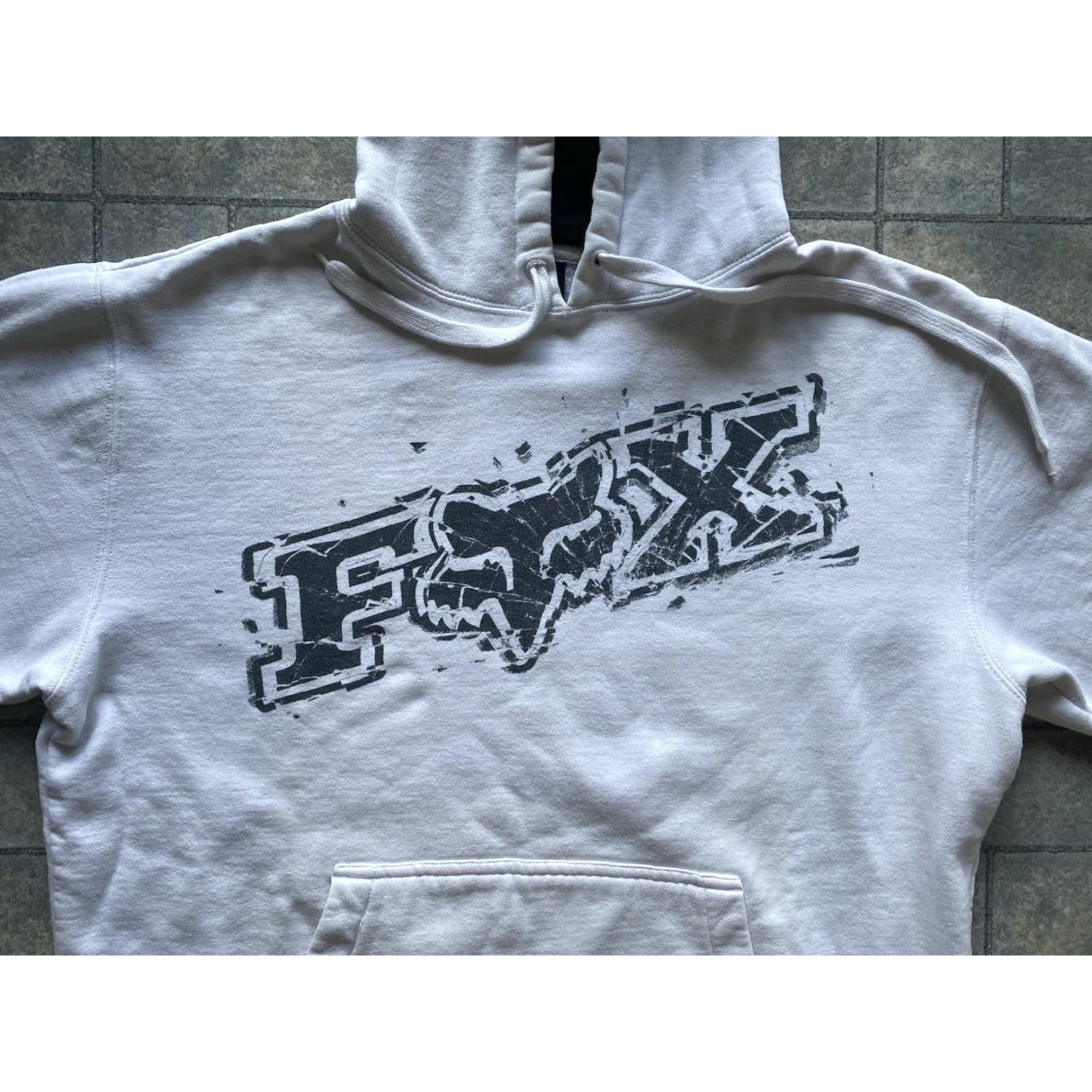 Logo 7 VINTAGE Fox Pullover Hoodie White Black Men’s Large Y2K Flaws Wear Logo Size US L / EU 52-54 / 3 - 4 Thumbnail