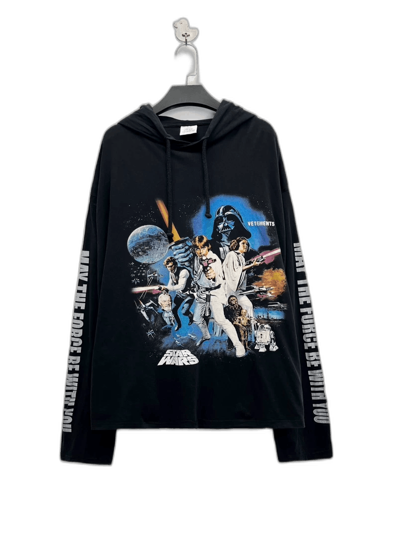 Vetements Vetements Star Wars Logo Graphic Hoodie-yf Size US S / EU 44-46 / 1 - 1 Thumbnail