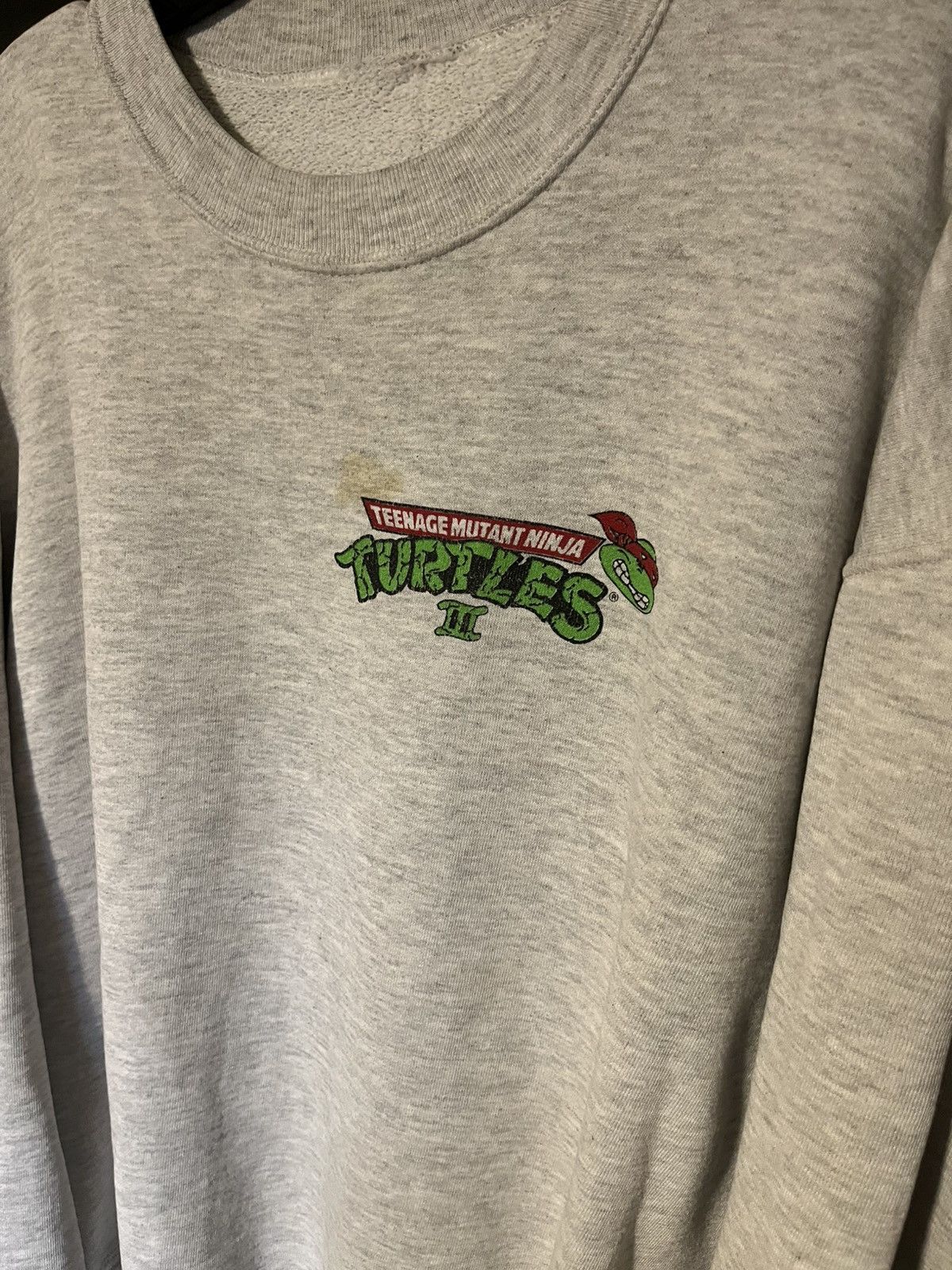 Fruit Of The Loom Vintage Rare Teenage Mutant Ninja Turtles 3 movie sweater L Size US L / EU 52-54 / 3 - 2 Thumbnail