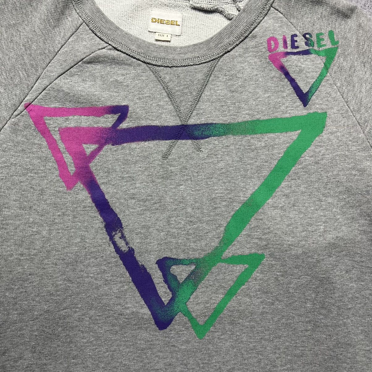 Diesel Vintage Diesel Big Central Logo Sweatshirt Streetwear Y2K Size US L / EU 52-54 / 3 - 4 Thumbnail