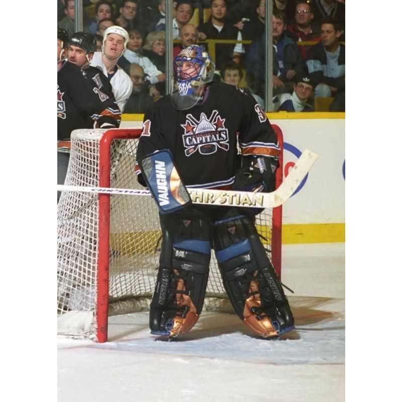 NHL Washington Capitals 90s STARTER jersey black Dome XL NHL vtg Size US XL / EU 56 / 4 - 5 Thumbnail