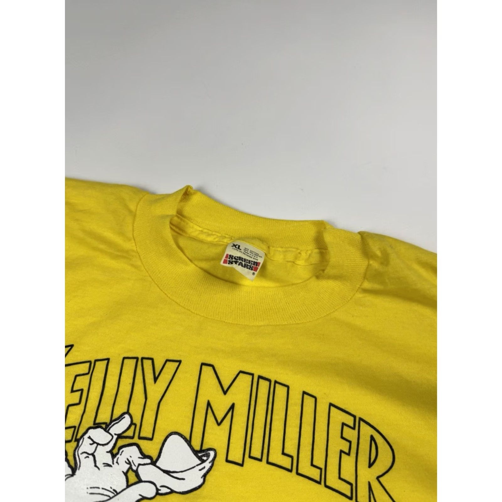 Vintage VINTAGE Screen Stars Clown T Shirt XL Yellow 80s Circus Kelly Miller NOS Mens Shirts Clown Theme 80s Vintage Size US XL / EU 56 / 4 - 3 Thumbnail