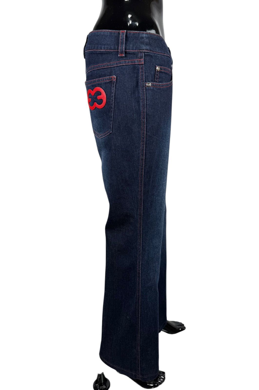 Escada Escada Flared Jeans Embroidered Logo size DE38 IT44 Size 30" / US 8 / IT 44 - 2 Thumbnail