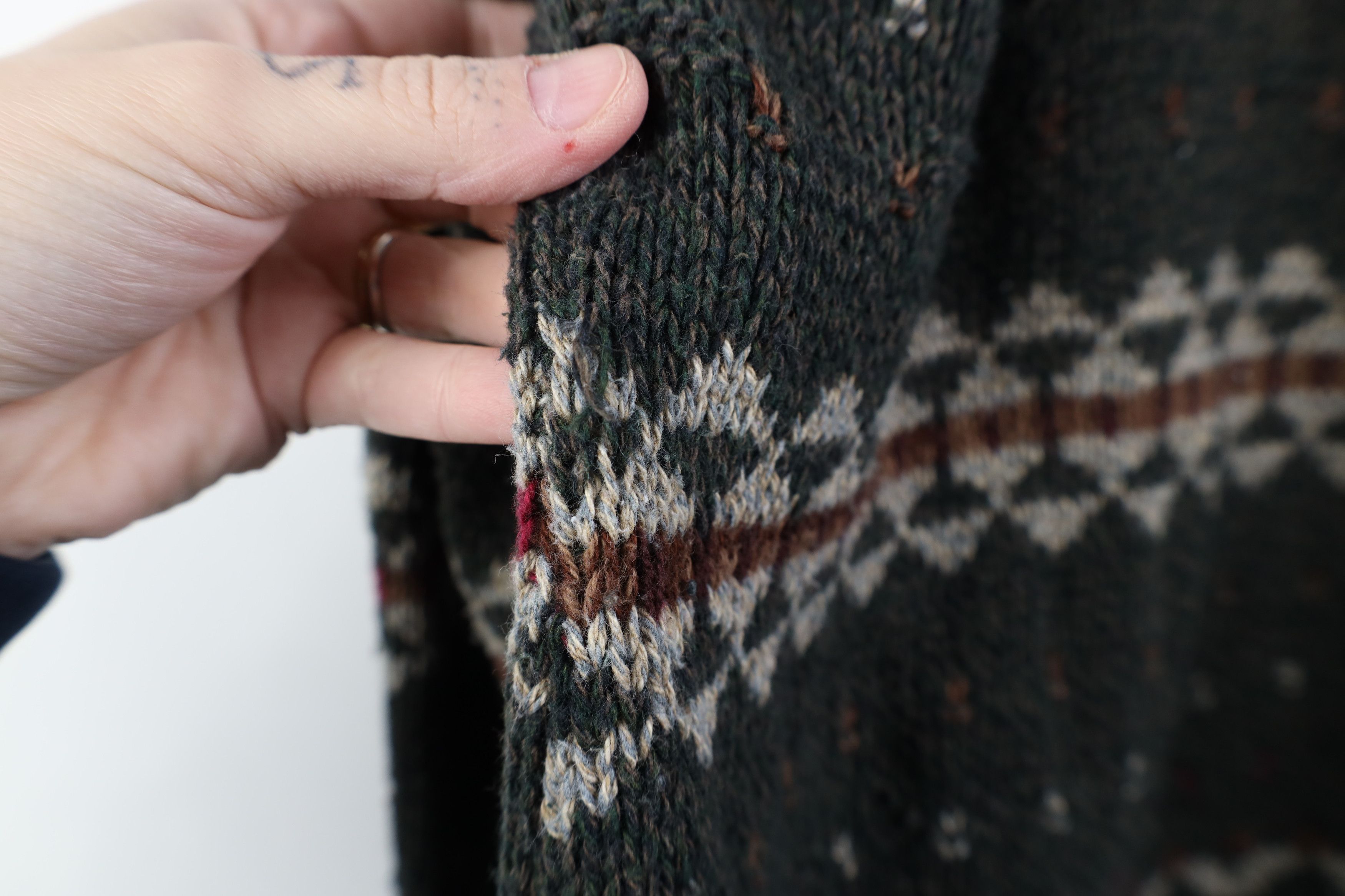 Vintage Vintage 90s Streetwear Fair Isle Knit Crewneck Sweater USA Size L / US 10 / IT 46 - 6 Thumbnail